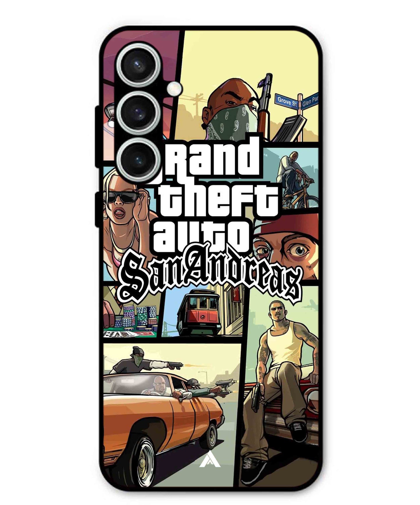 GTA San Andreas Game Metal Back Cover Phone Case for Samsung Galaxy S24 Fe