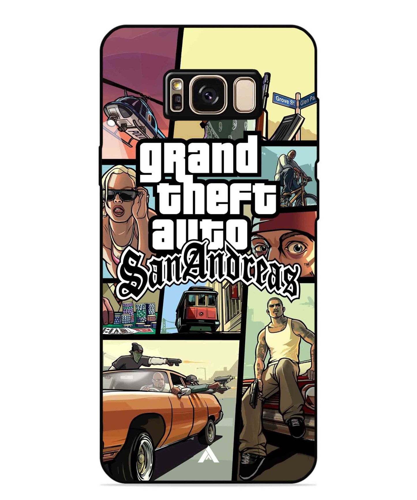 GTA San Andreas Game Metal Back Cover Phone Case for Samsung Galaxy S8 Plus