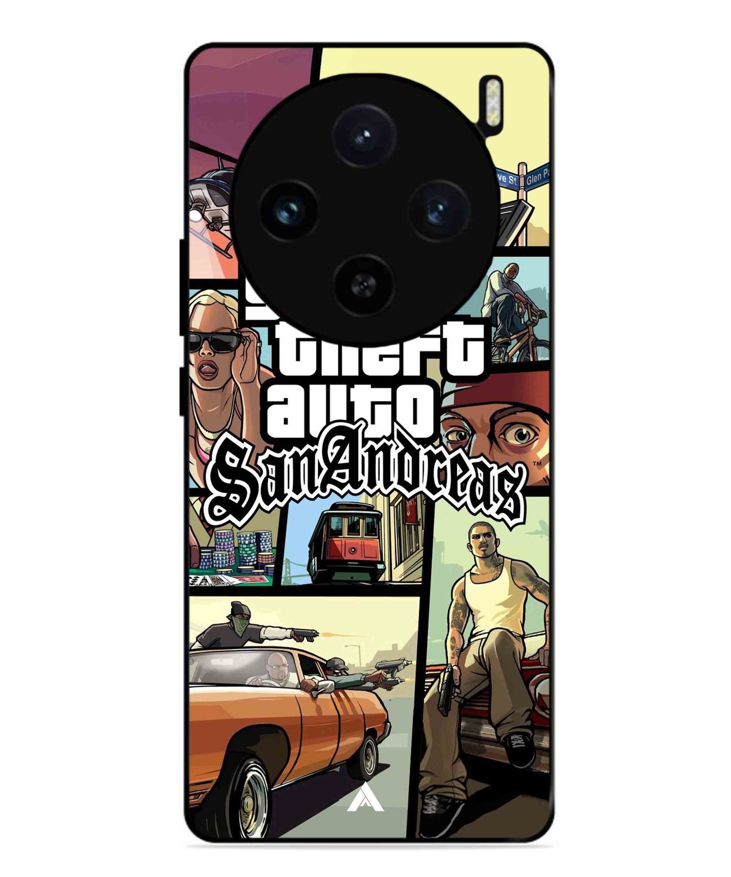 GTA San Andreas Game Metal Back Cover Phone Case for Vivo X100