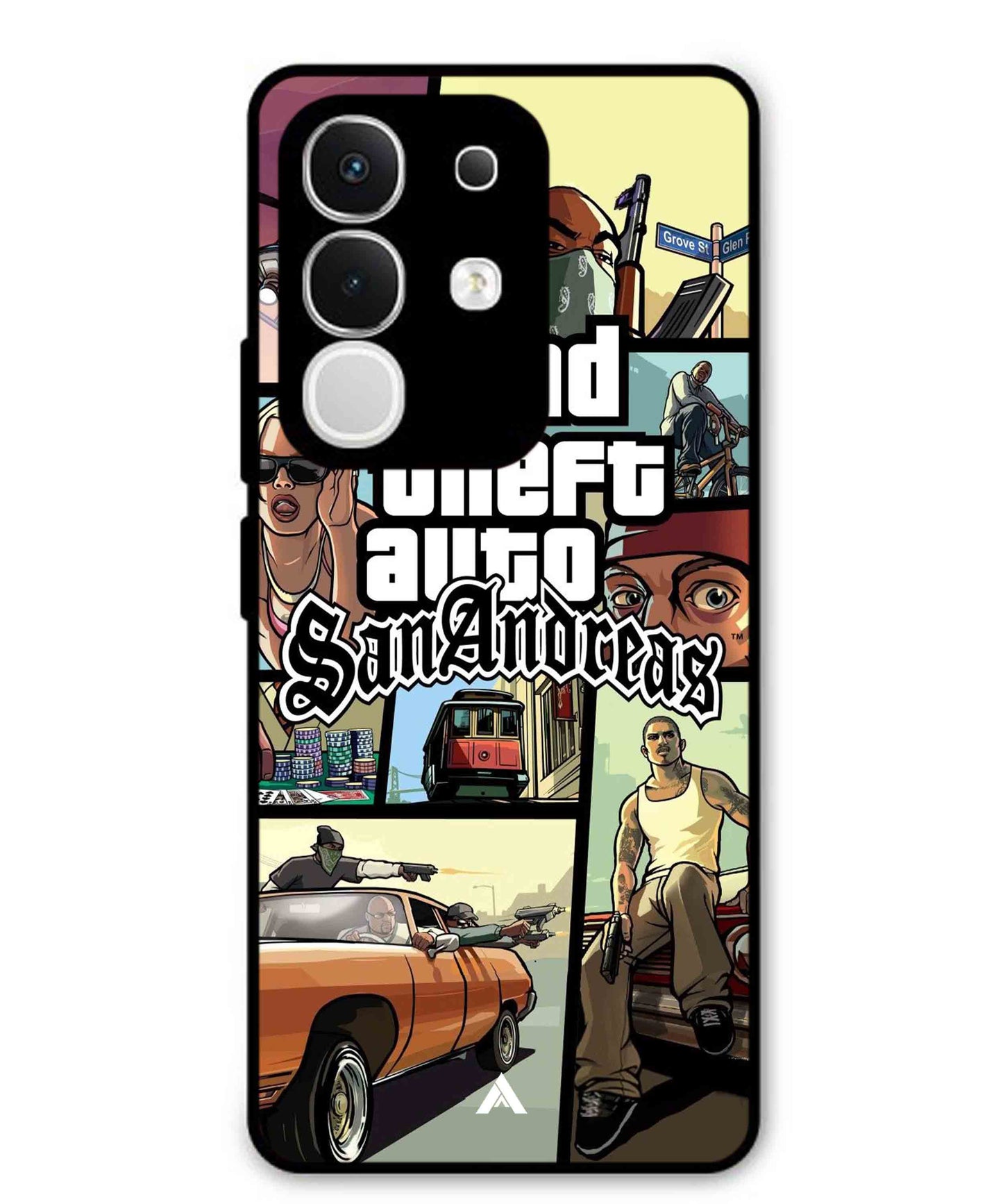 GTA San Andreas Game Metal Back Cover Phone Case for Vivo Y29 4G