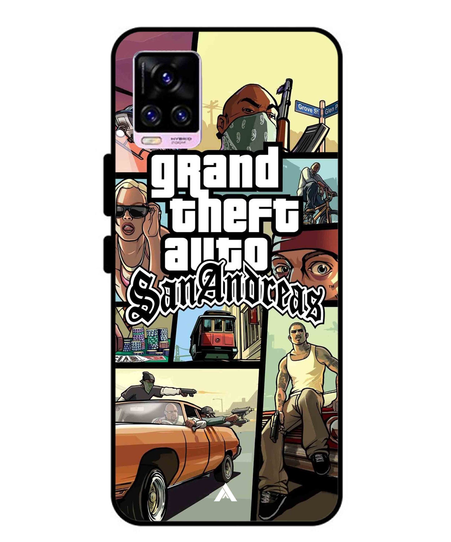 GTA San Andreas Game Metal Back Cover Phone Case for Vivo v20 Pro