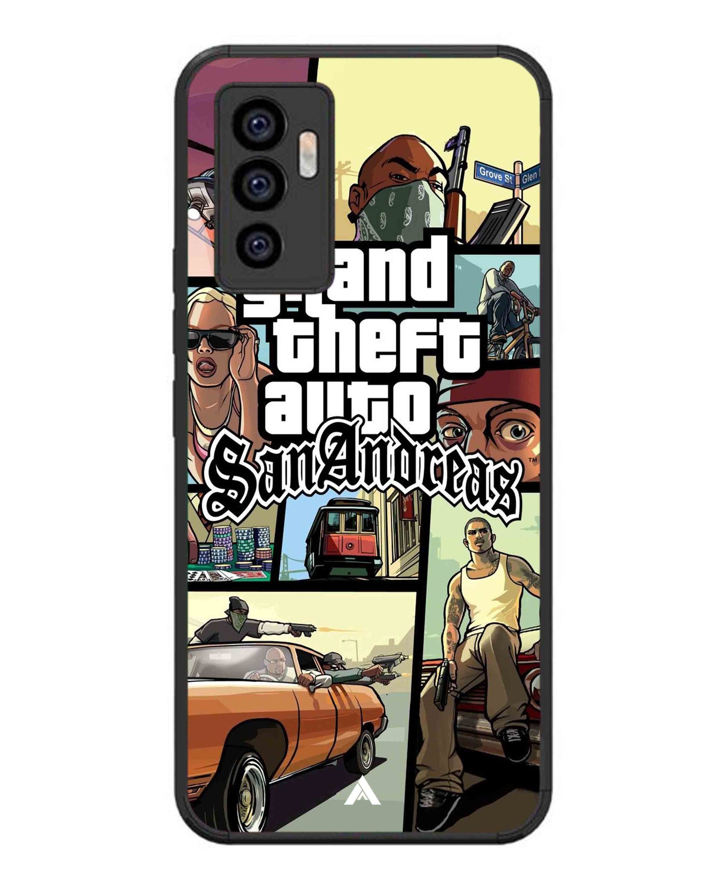 GTA San Andreas Game Metal Back Cover Phone Case for Vivo v23e