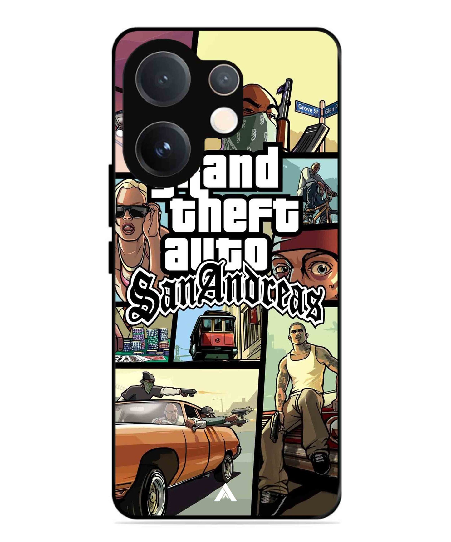 GTA San Andreas Game Metal Back Cover Phone Case for Vivo v60