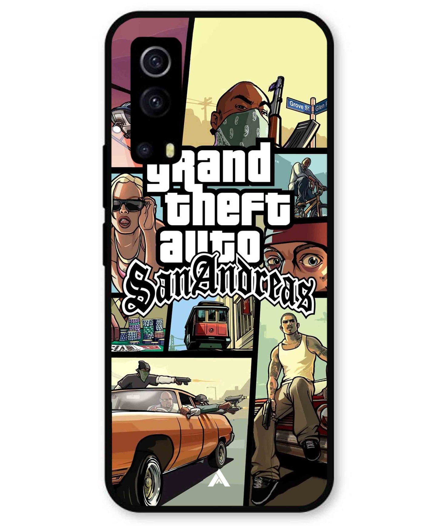 GTA San Andreas Game Metal Back Cover Phone Case for iQOO Z3
