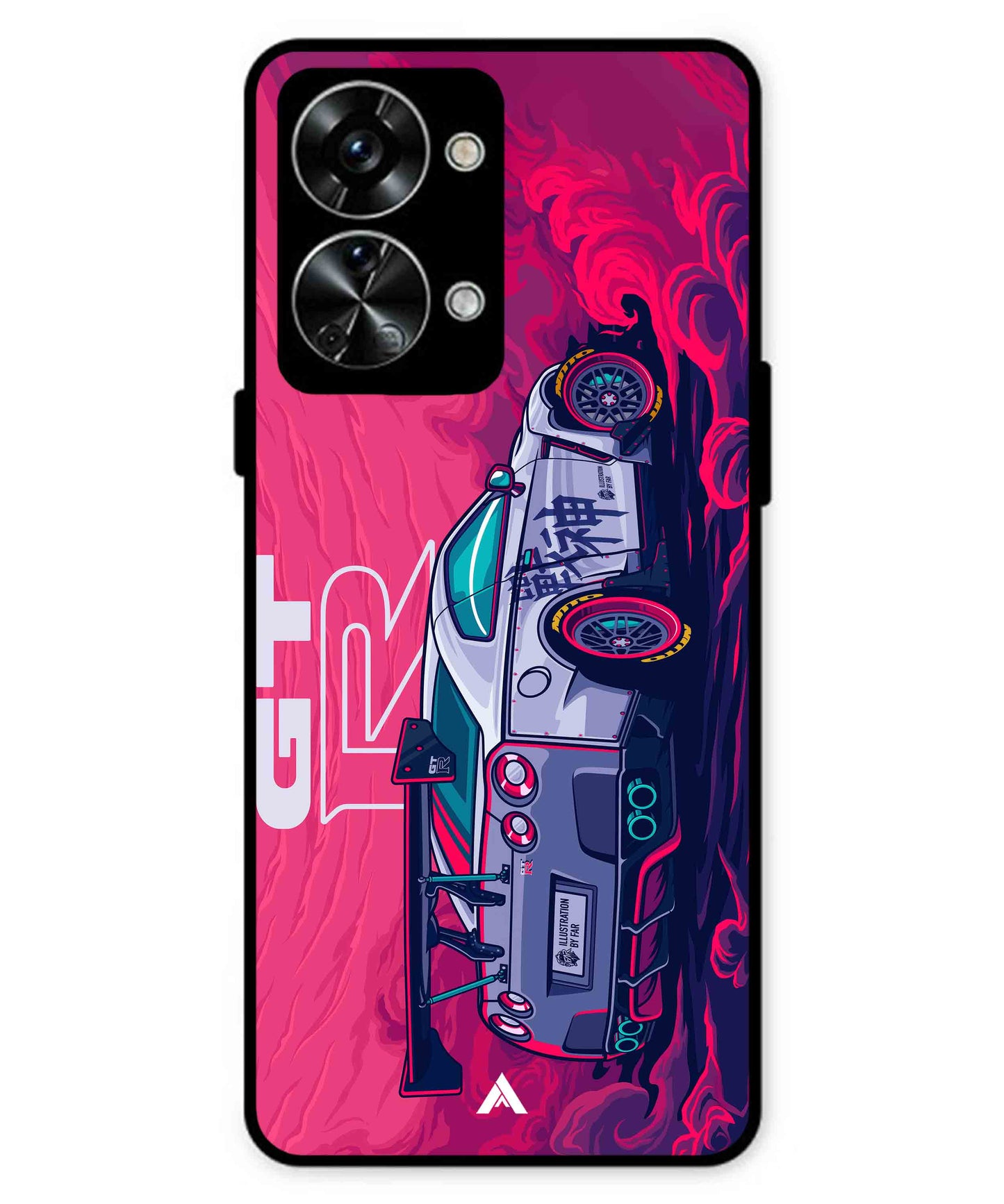 GTR Car Metal Back Cover Phone Case for Oneplus Nord 2T