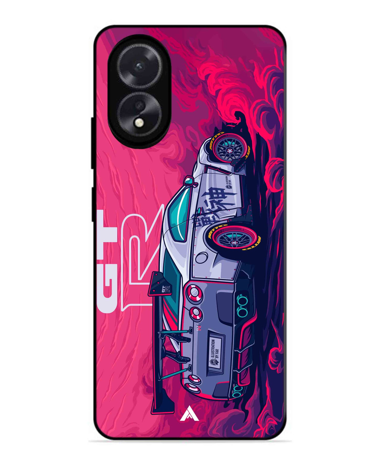 GTR Car Metal Back Cover Phone Case for Oppo A18