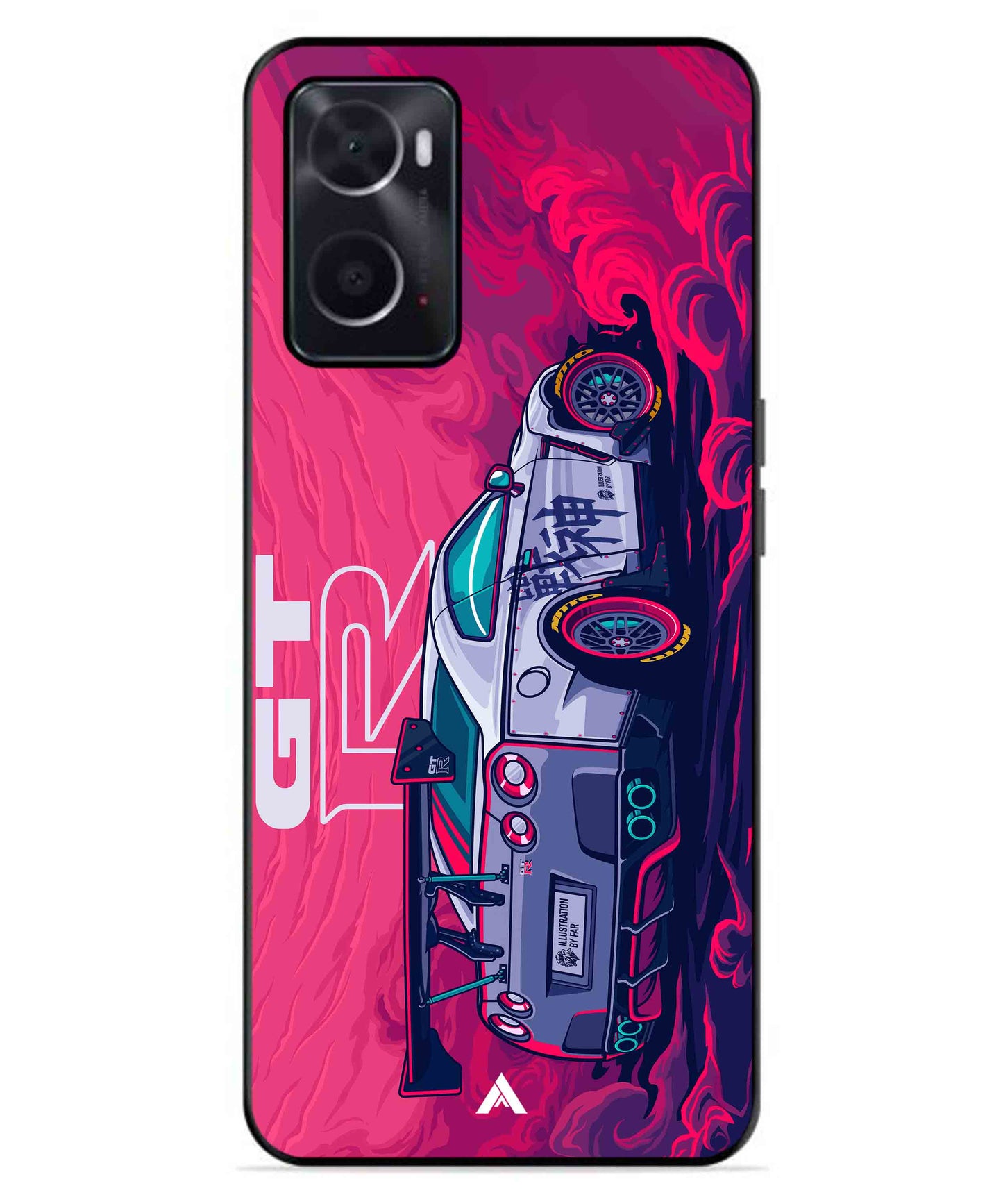 GTR Car Metal Back Cover Phone Case for Oppo A96