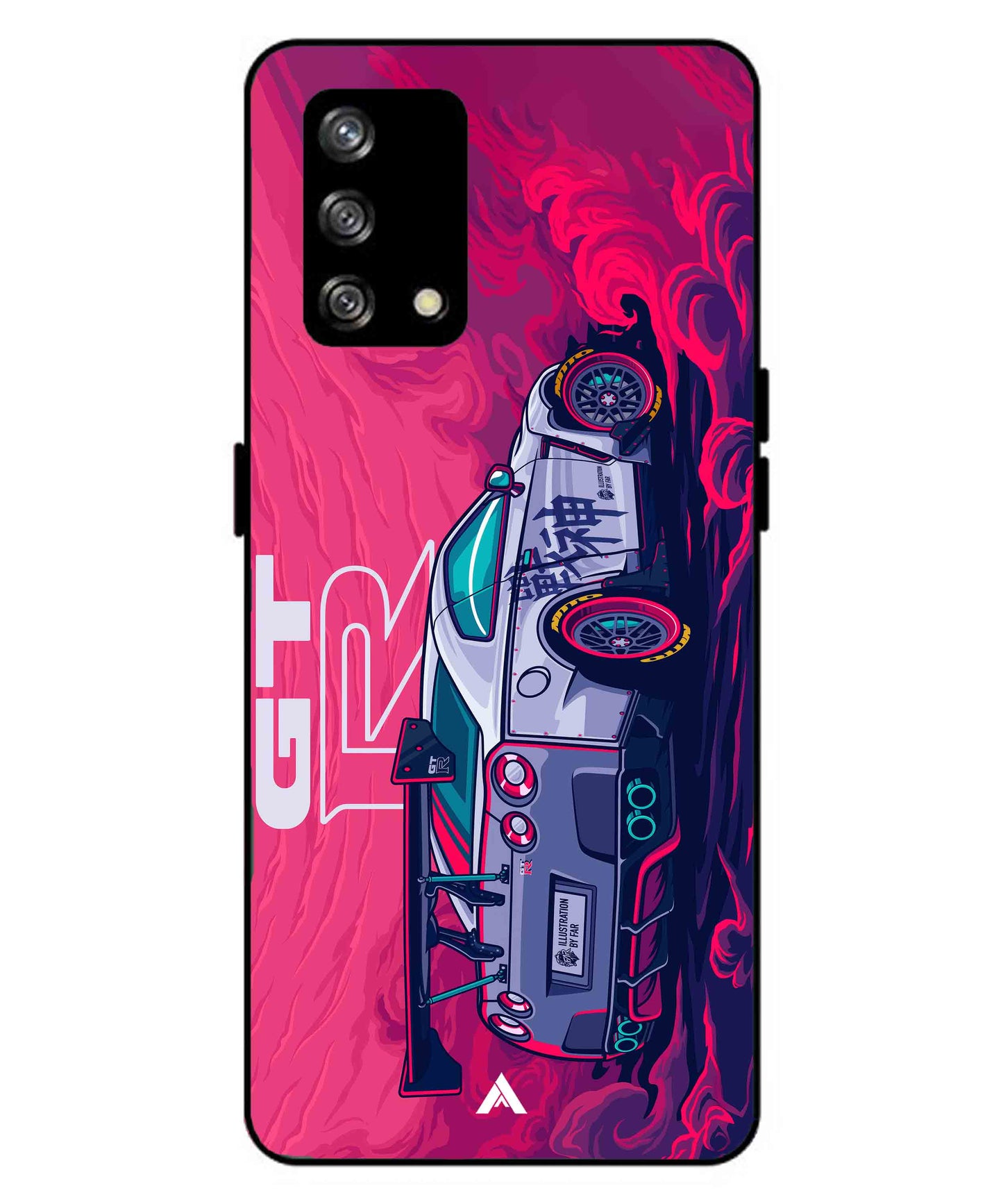 GTR Car Metal Back Cover Phone Case for Oppo F19