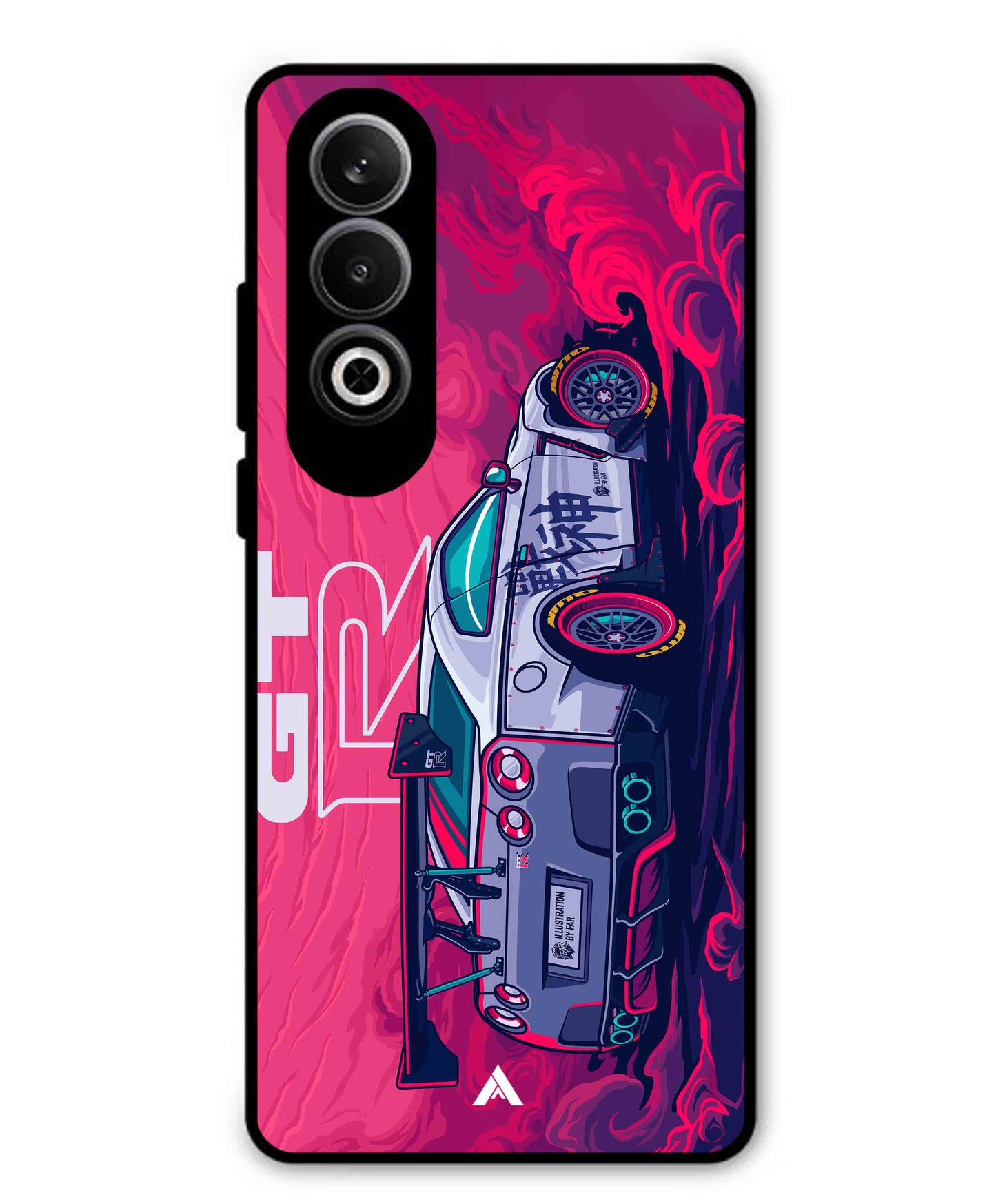 GTR Car Metal Back Cover Phone Case for Oppo K12