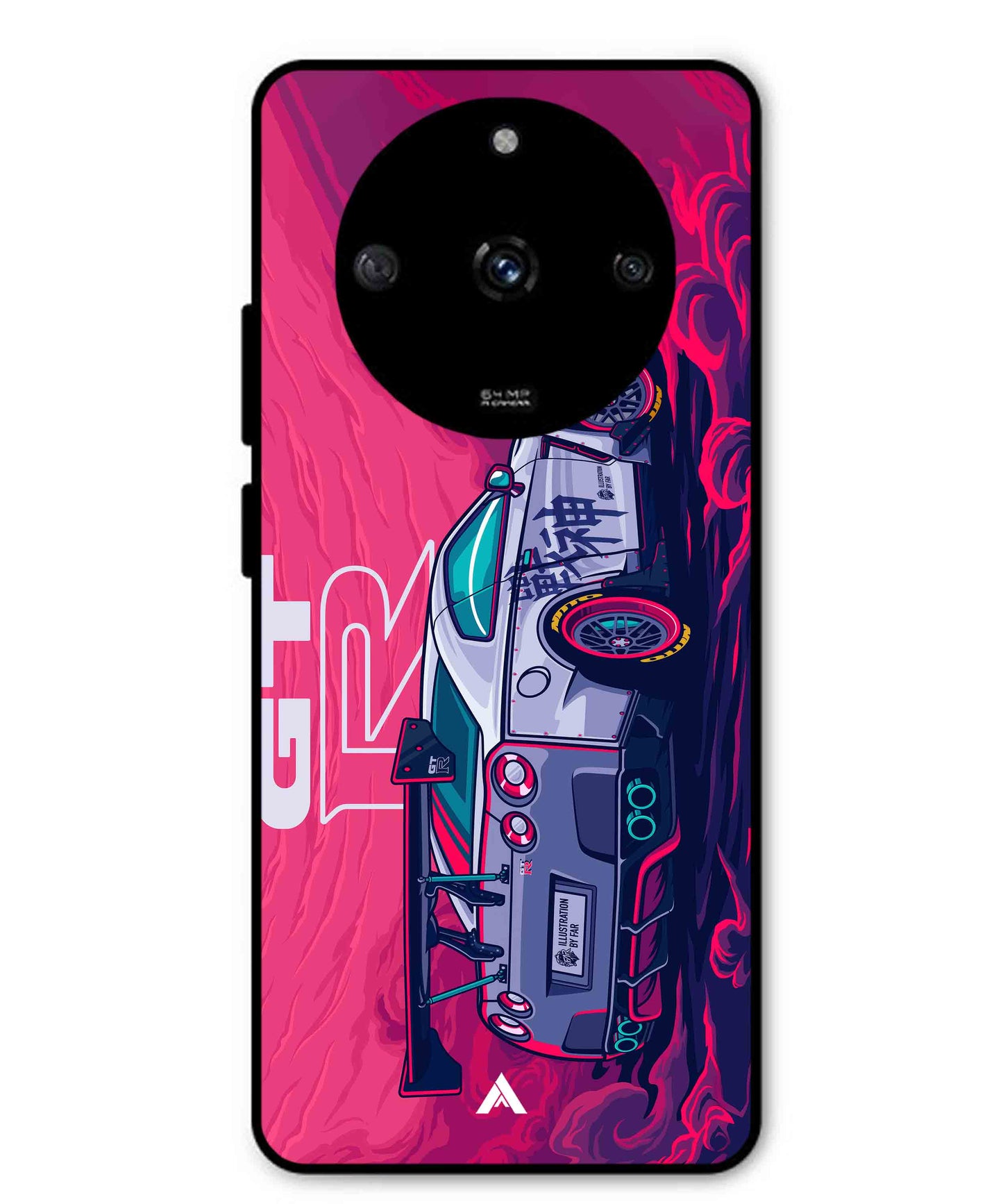 GTR Car Metal Back Cover Phone Case for Realme Narzo 60