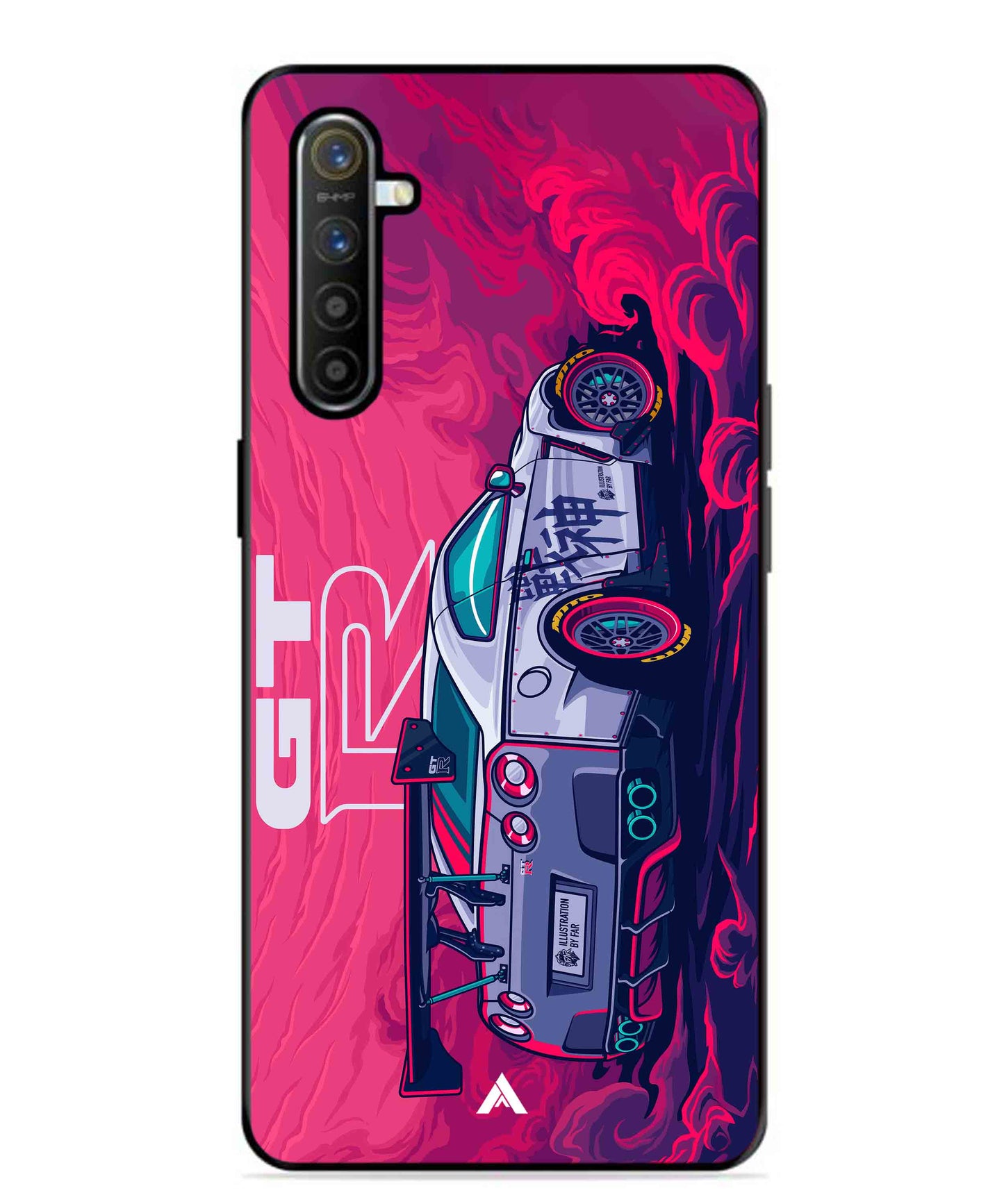 GTR Car Metal Back Cover Phone Case for Realme XT