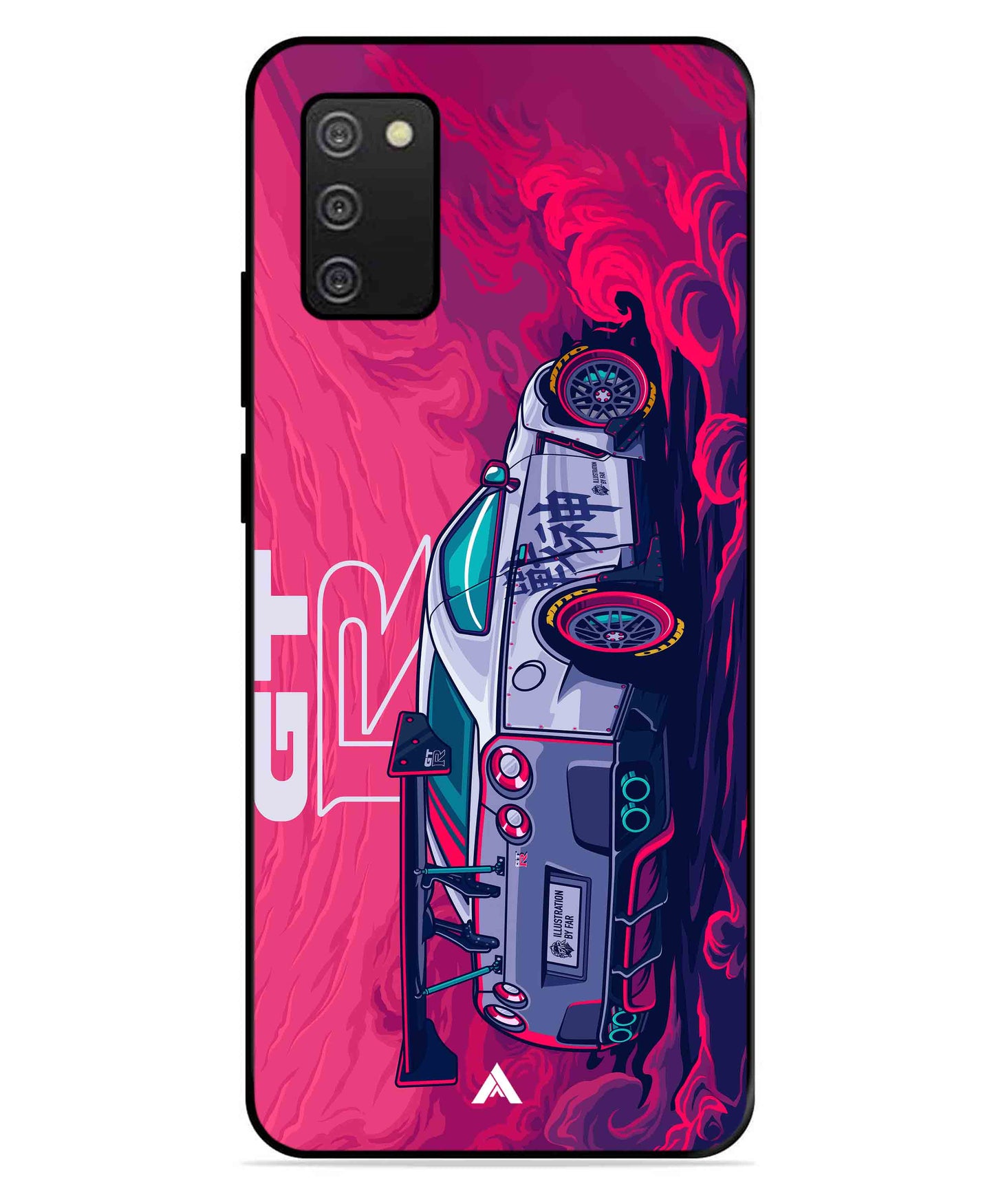 GTR Car Metal Back Cover Phone Case for Samsung Galaxy A03s