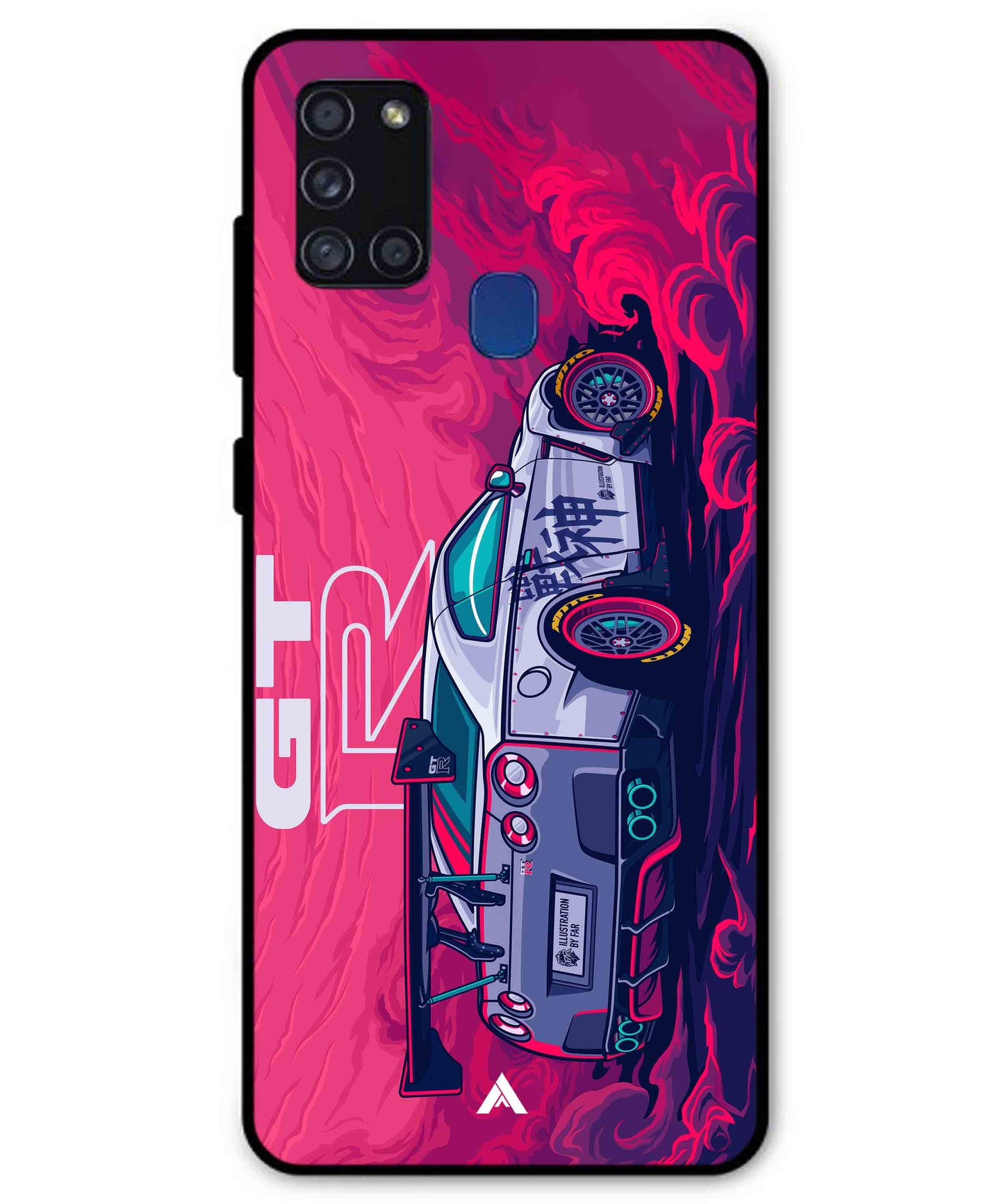 GTR Car Metal Back Cover Phone Case for Samsung Galaxy A21s