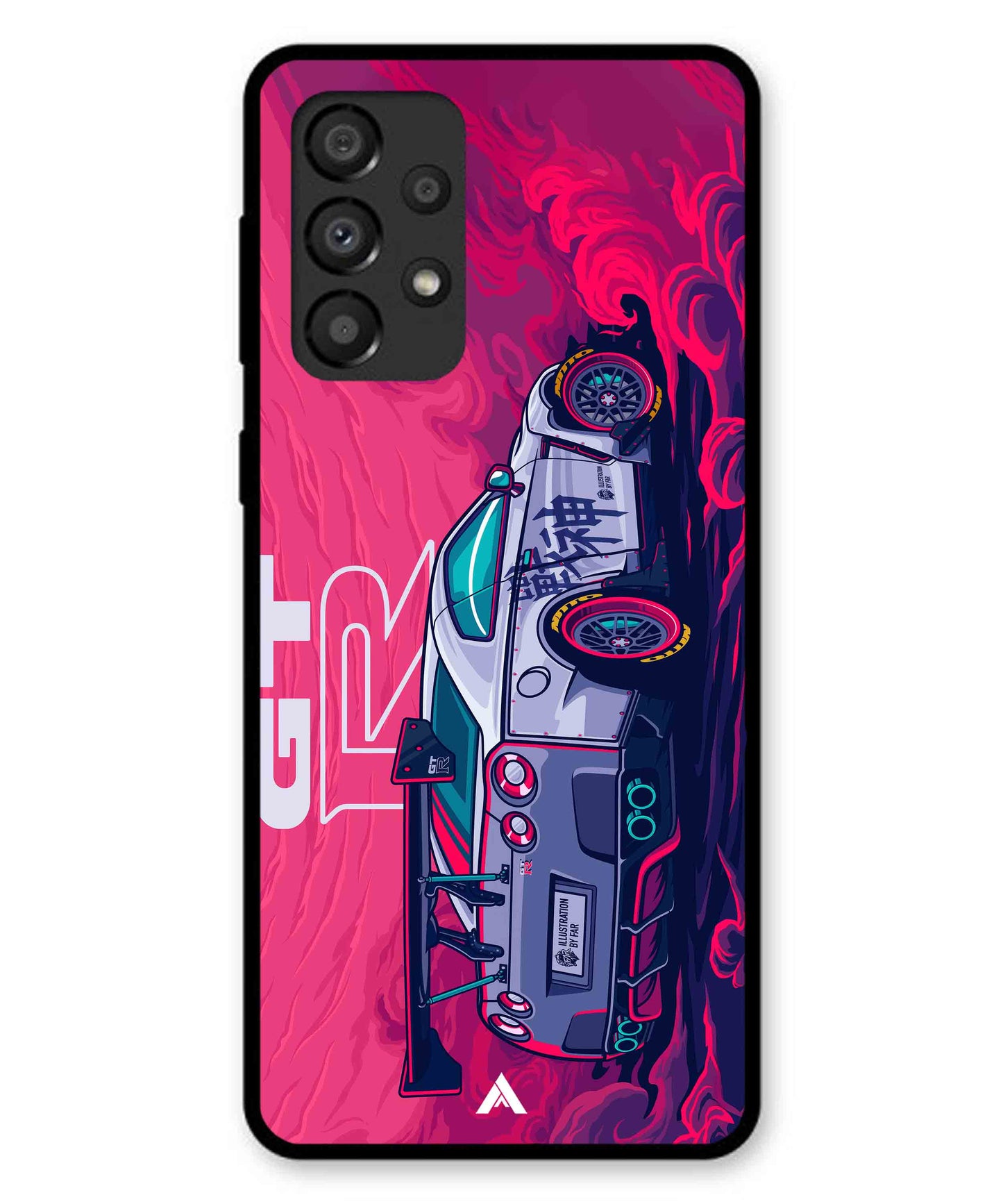GTR Car Metal Back Cover Phone Case for Samsung Galaxy A33 5G