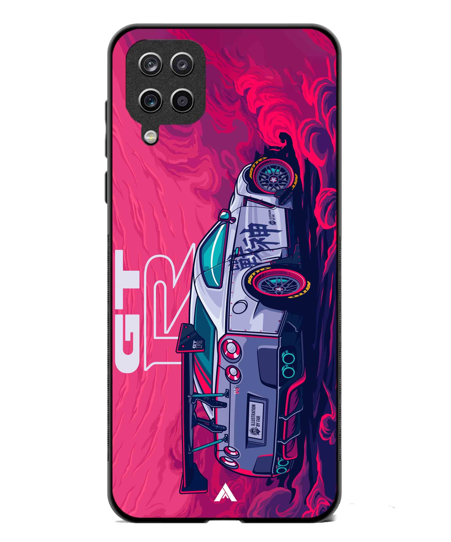 GTR Car Metal Back Cover Phone Case for Samsung Galaxy A42