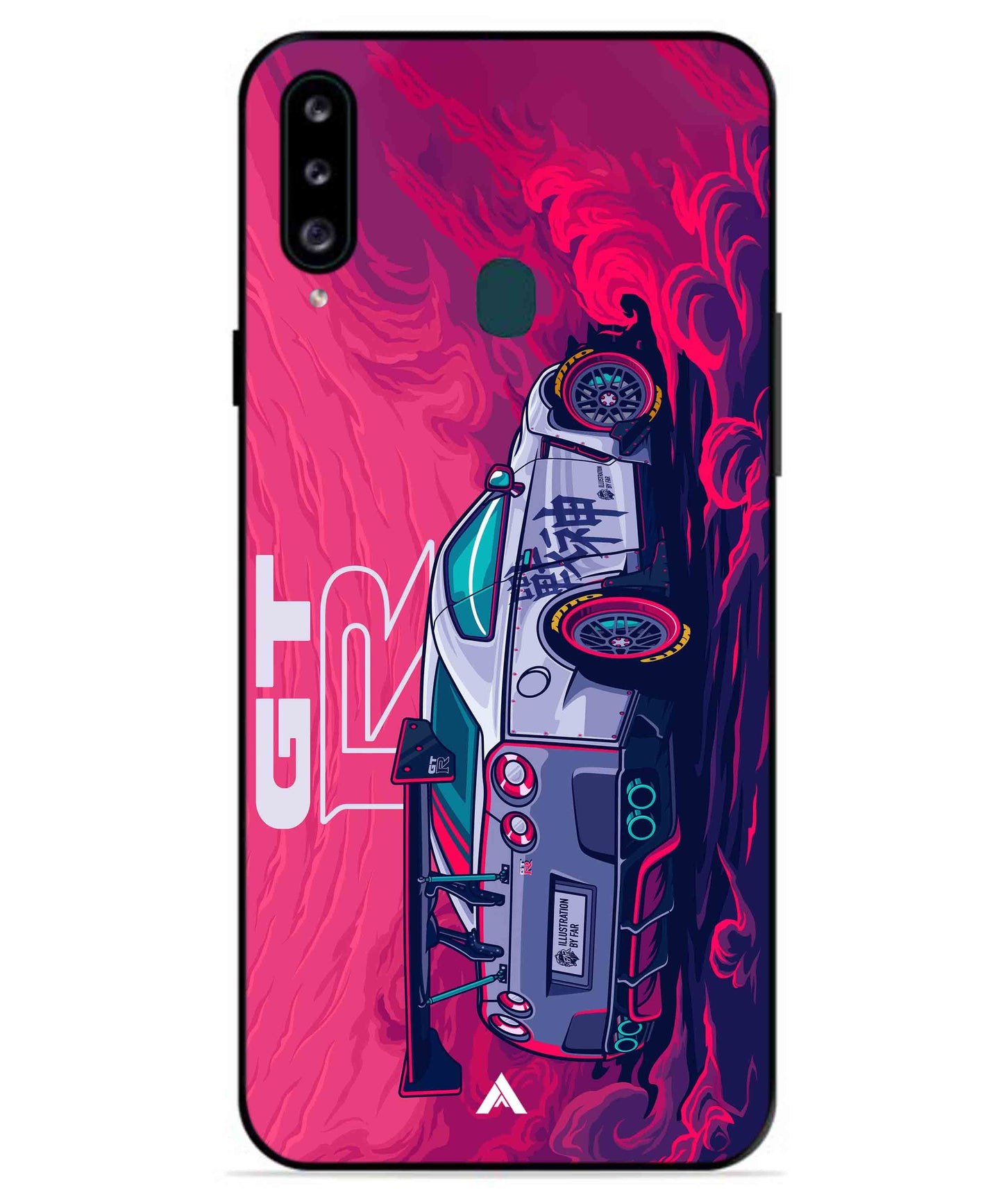 GTR Car Metal Back Cover Phone Case for Samsung Galaxy A70