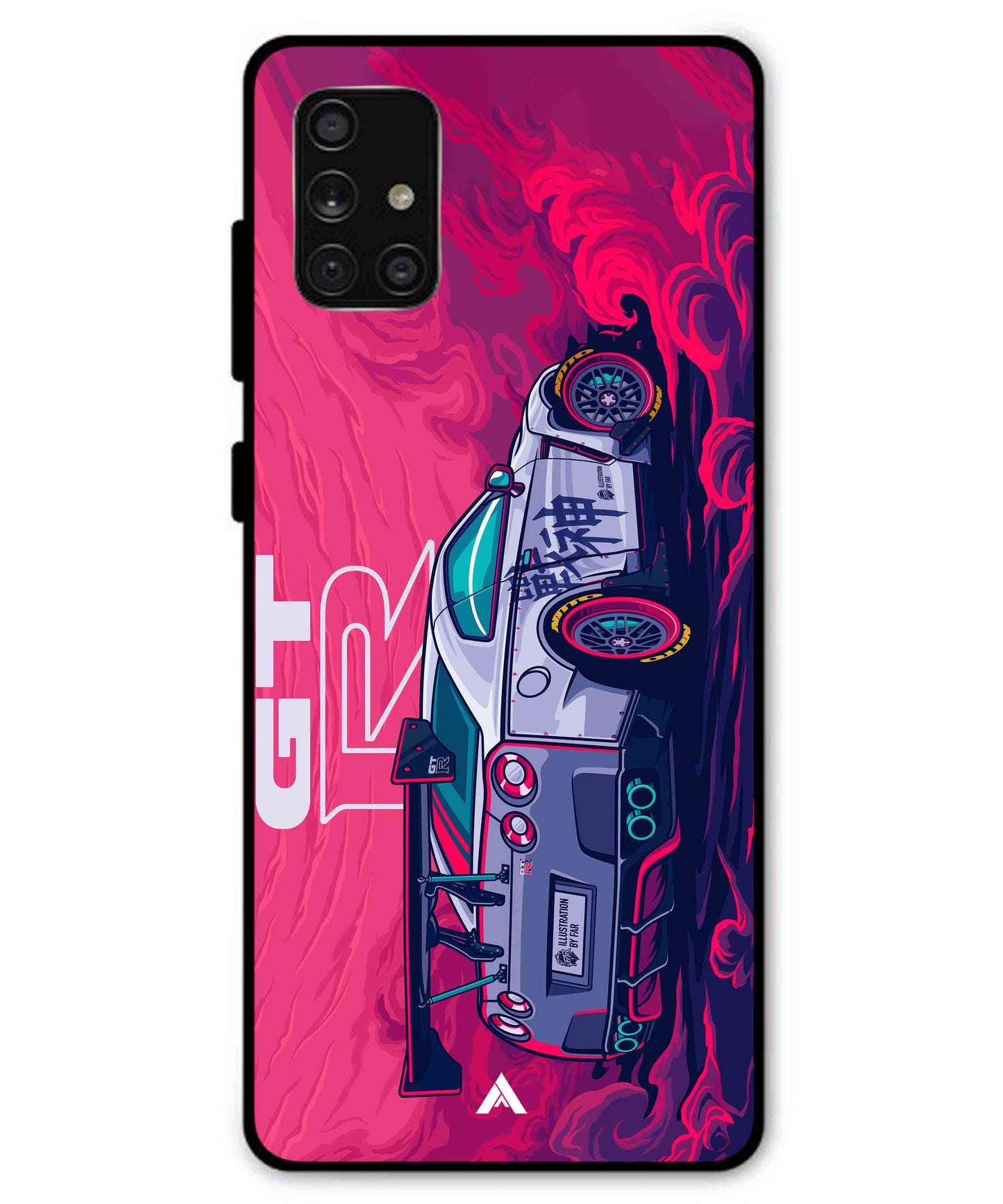 GTR Car Metal Back Cover Phone Case for Samsung Galaxy A71
