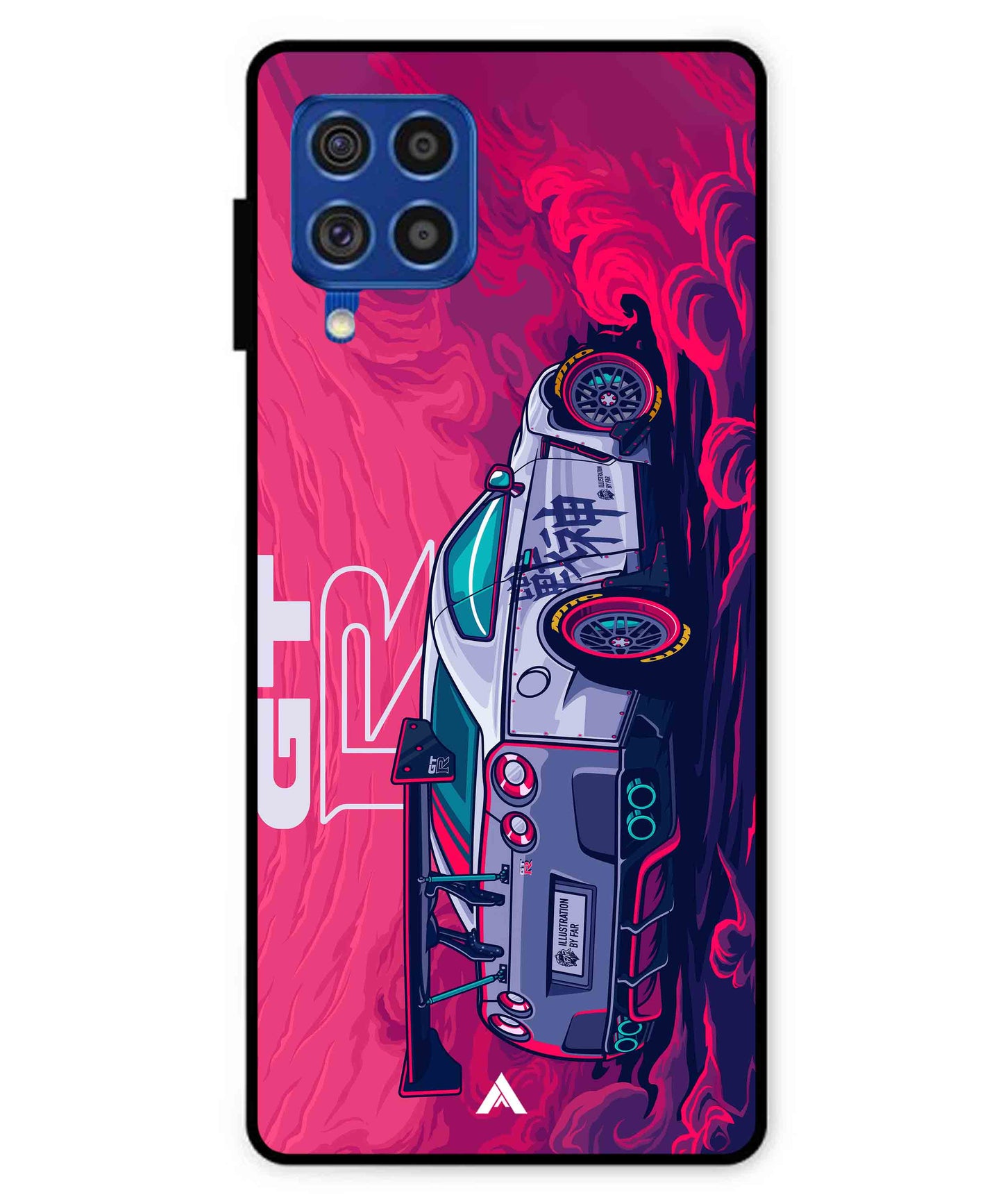 GTR Car Metal Back Cover Phone Case for Samsung Galaxy F62