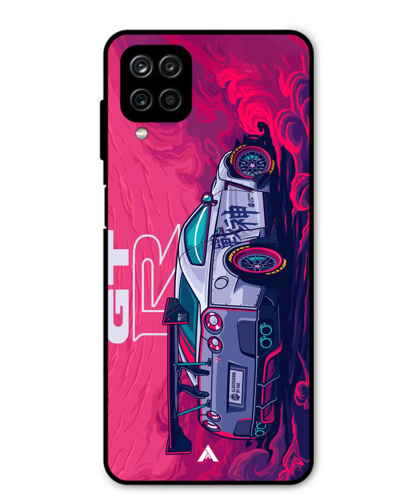 GTR Car Metal Back Cover Phone Case for Samsung Galaxy M12