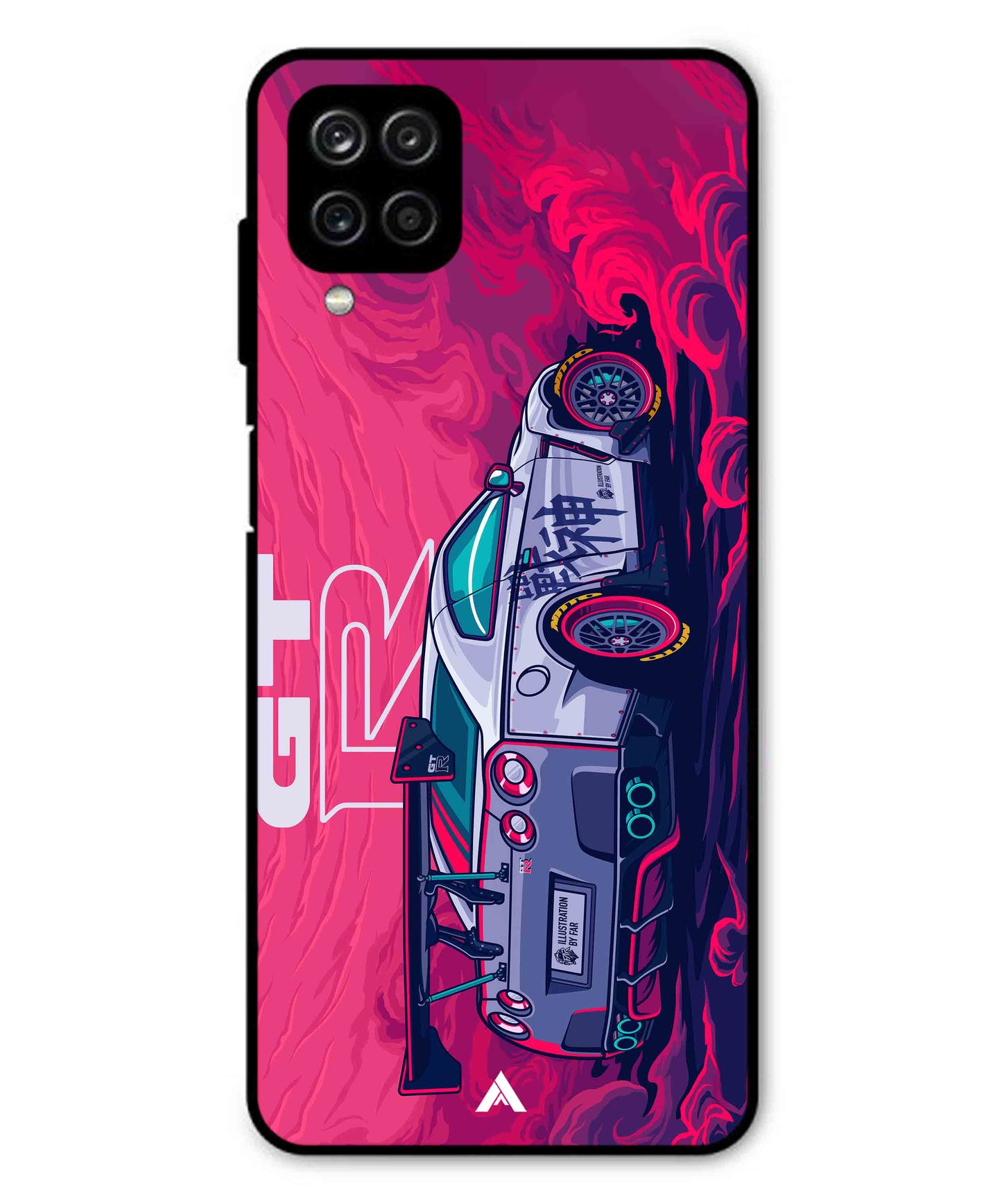 GTR Car Metal Back Cover Phone Case for Samsung Galaxy M32 4G