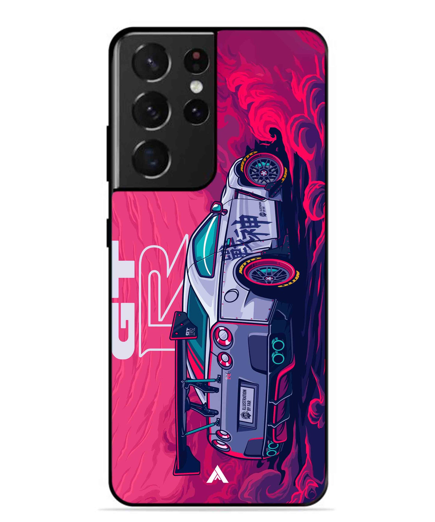 GTR Car Metal Back Cover Phone Case for Samsung Galaxy S21 Ultra