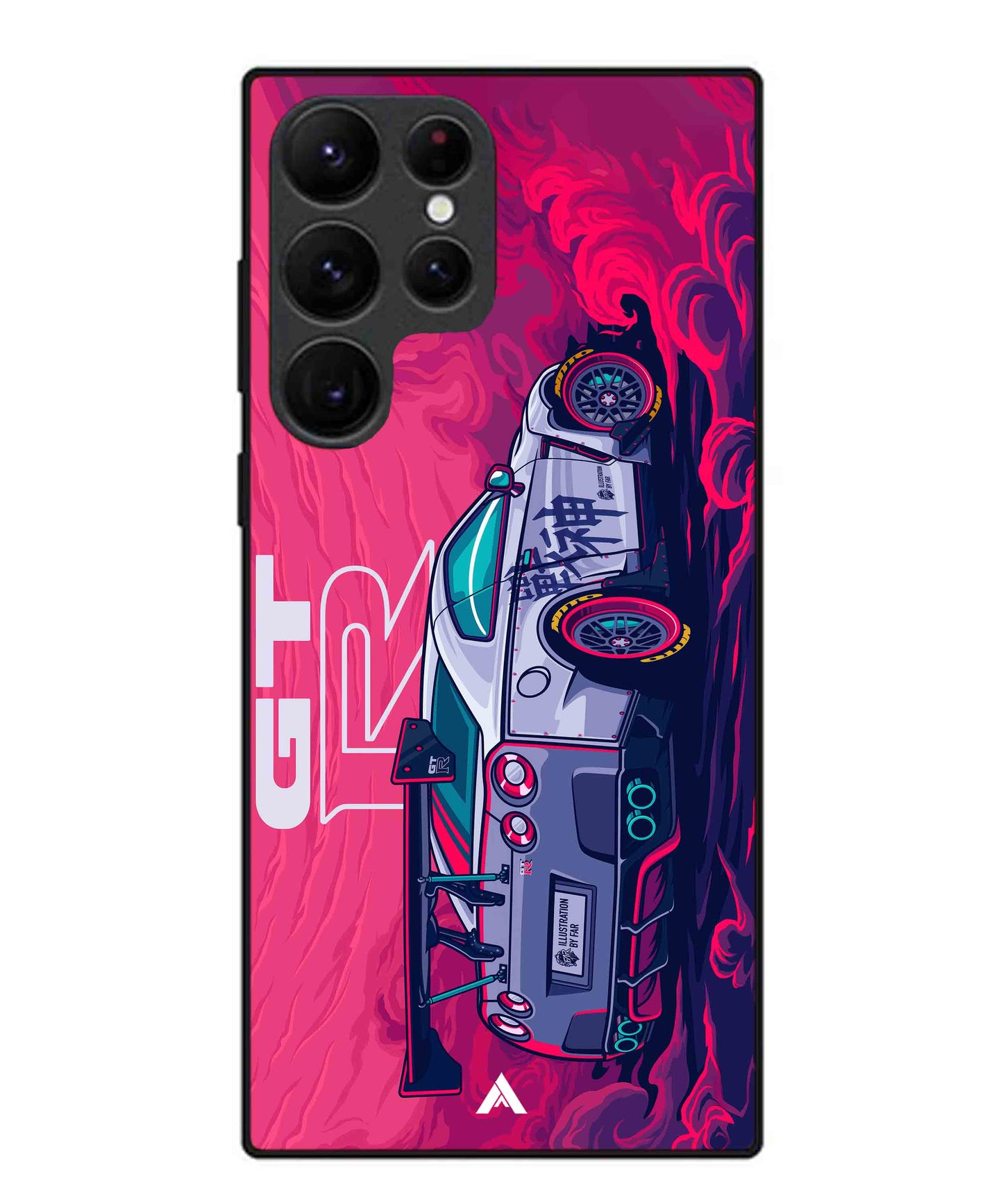 GTR Car Metal Back Cover Phone Case for Samsung Galaxy S22 Ultra