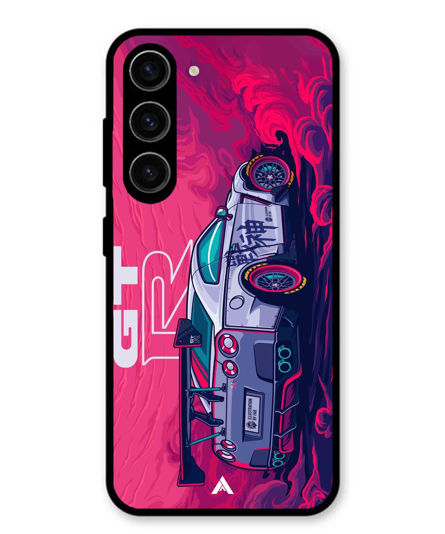 GTR Car Metal Back Cover Phone Case for Samsung Galaxy S23