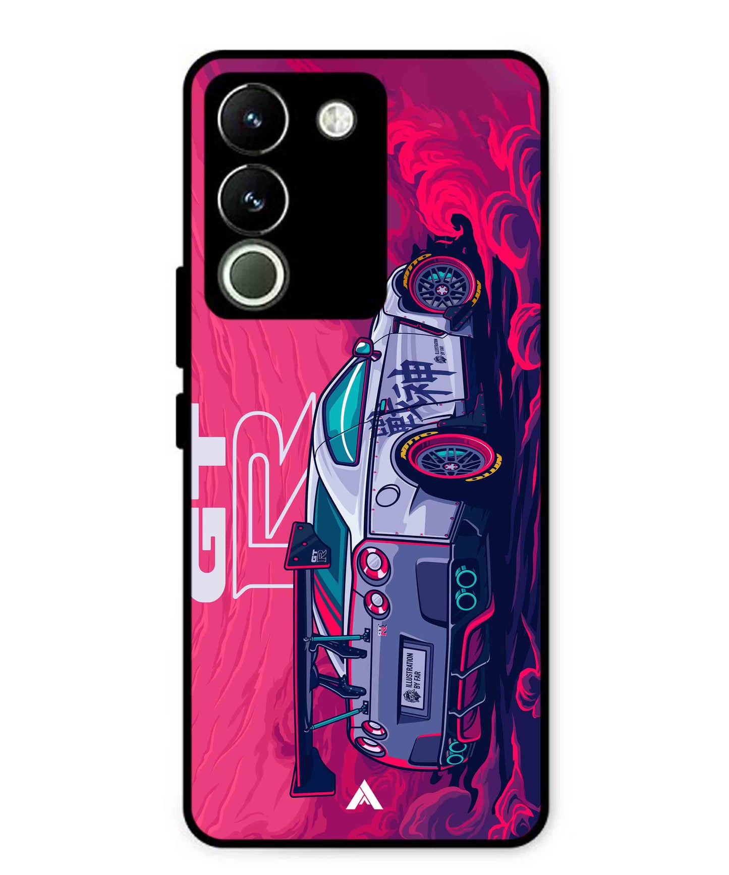 GTR Car Metal Back Cover Phone Case for Vivo Y200