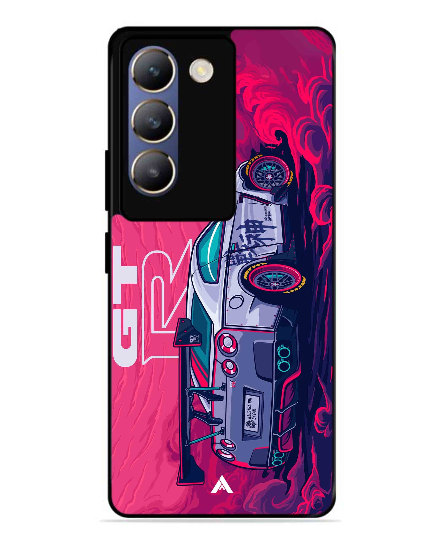 GTR Car Metal Back Cover Phone Case for Vivo Y200e