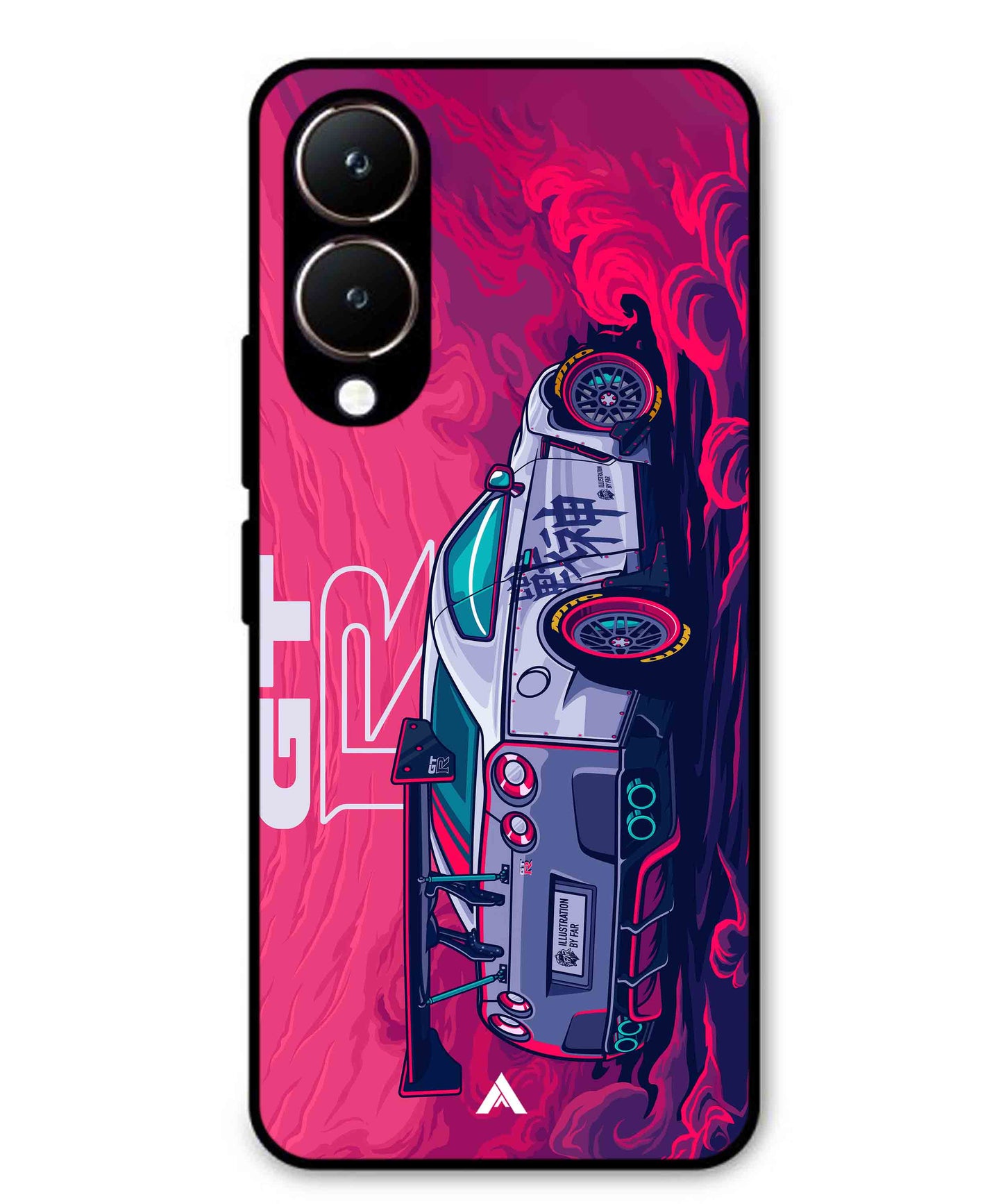 GTR Car Metal Back Cover Phone Case for Vivo Y28