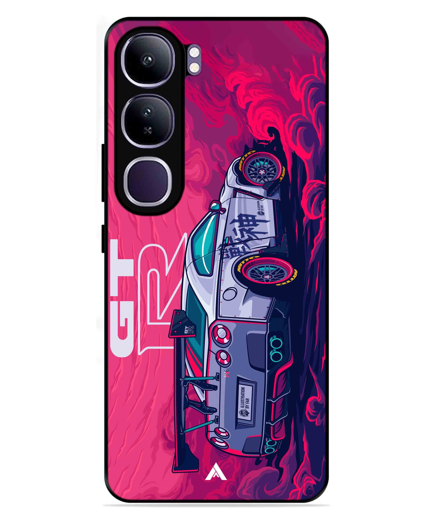 GTR Car Metal Back Cover Phone Case for Vivo Y300