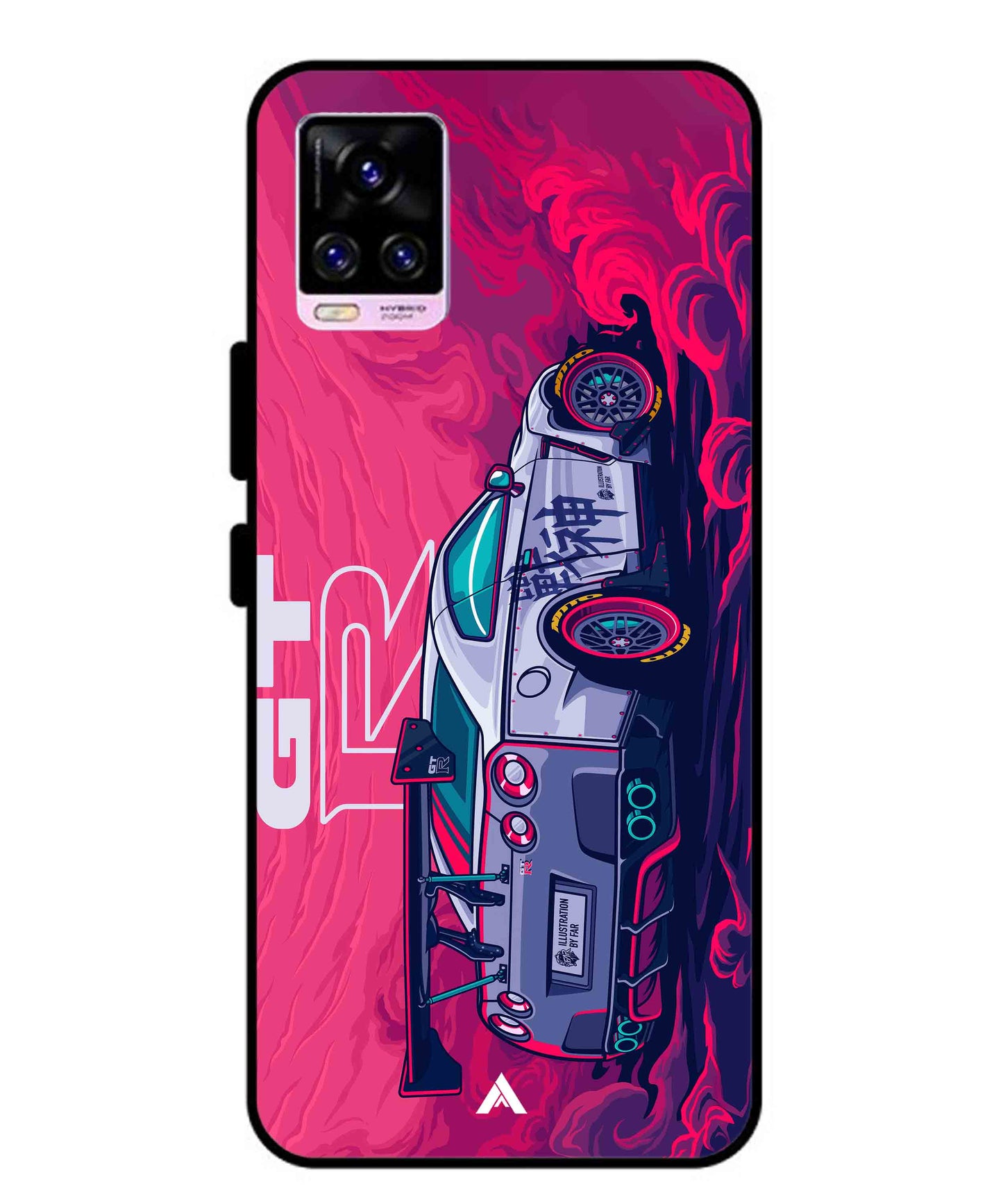 GTR Car Metal Back Cover Phone Case for Vivo v20 Pro
