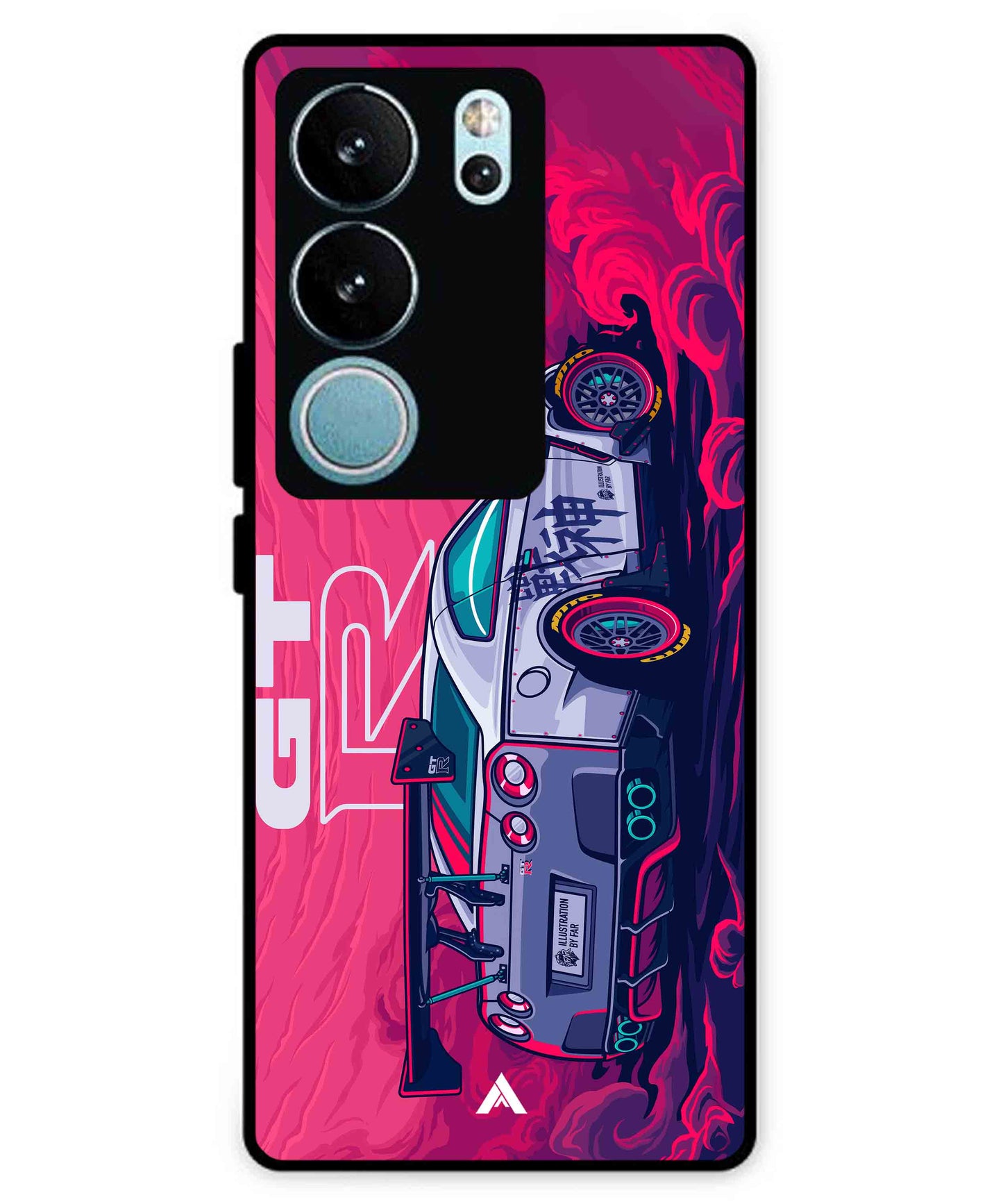 GTR Car Metal Back Cover Phone Case for Vivo v29