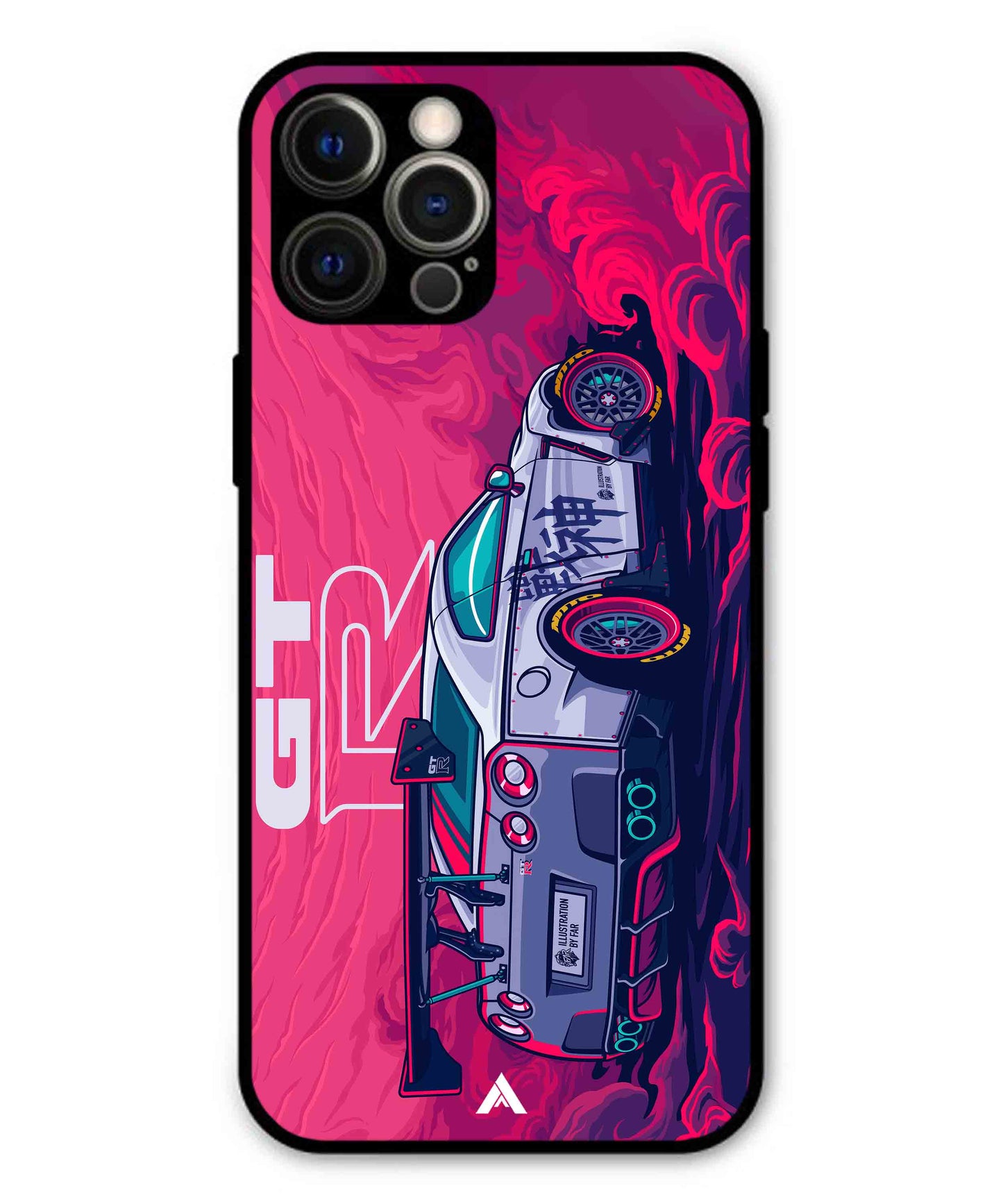 GTR Car Metal Back Cover Phone Case for iPhone 12 Pro Max