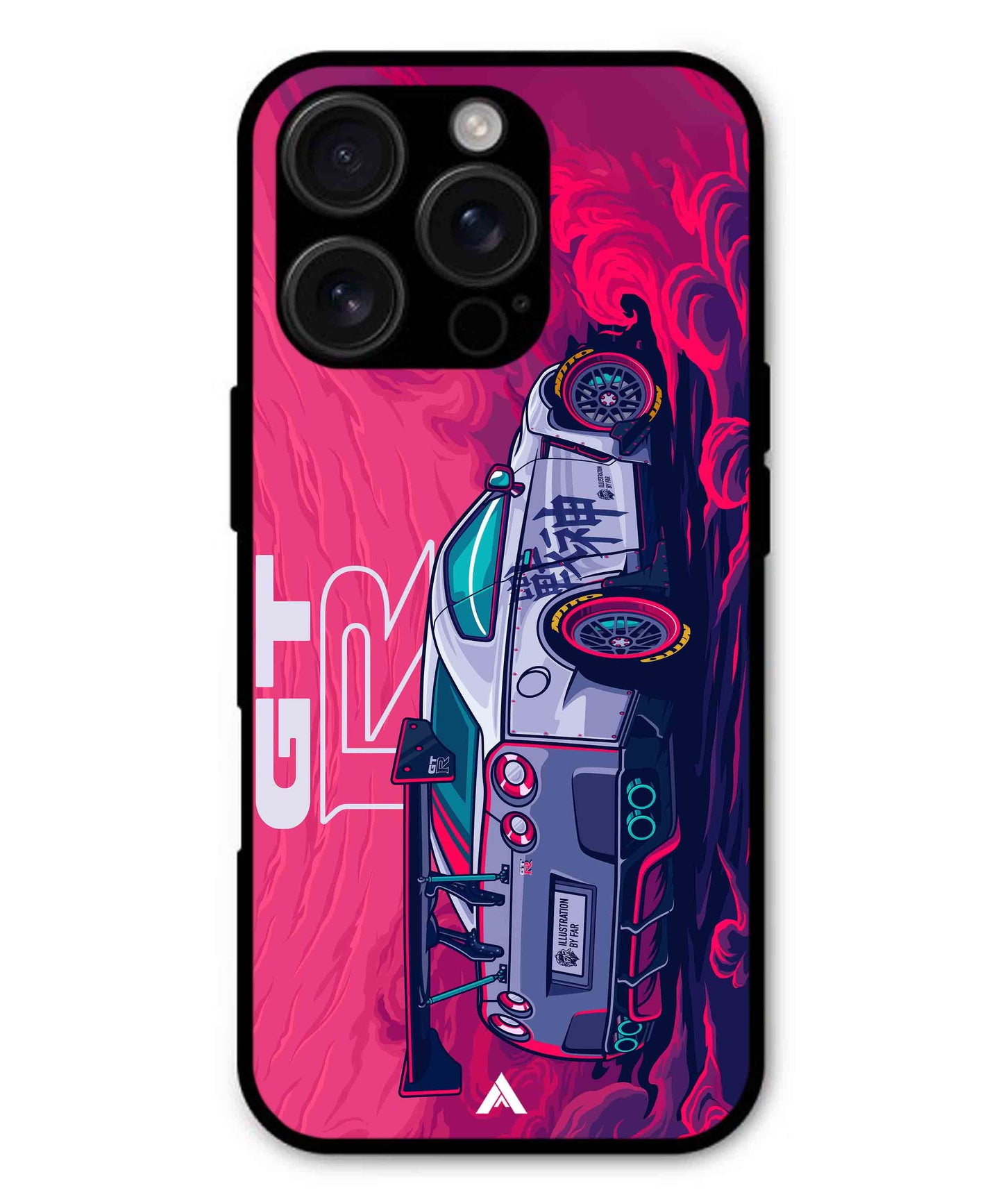 GTR Car Metal Back Cover Phone Case for iPhone 13 Pro