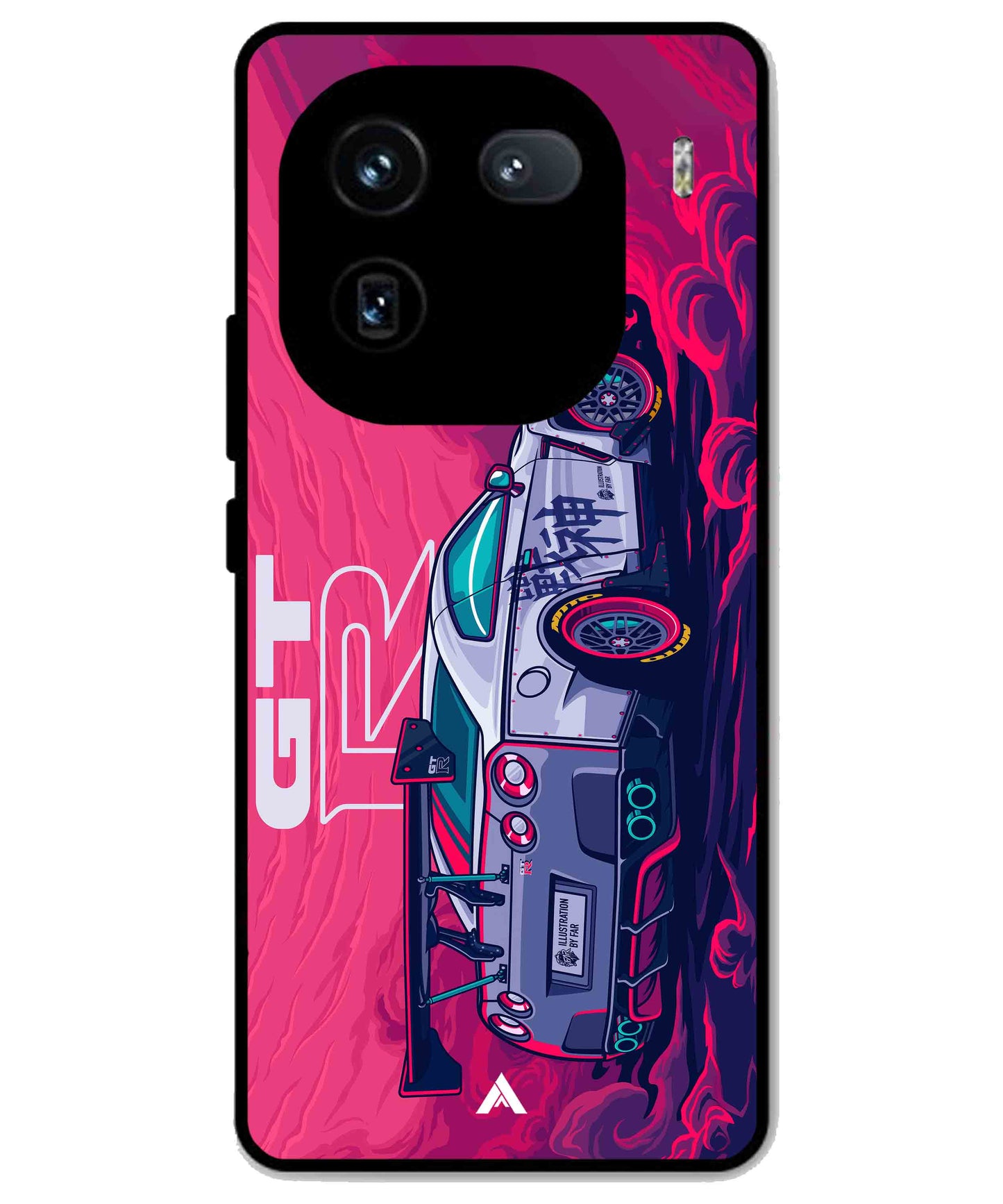 GTR Car Metal Back Cover Phone Case for iQOO 12