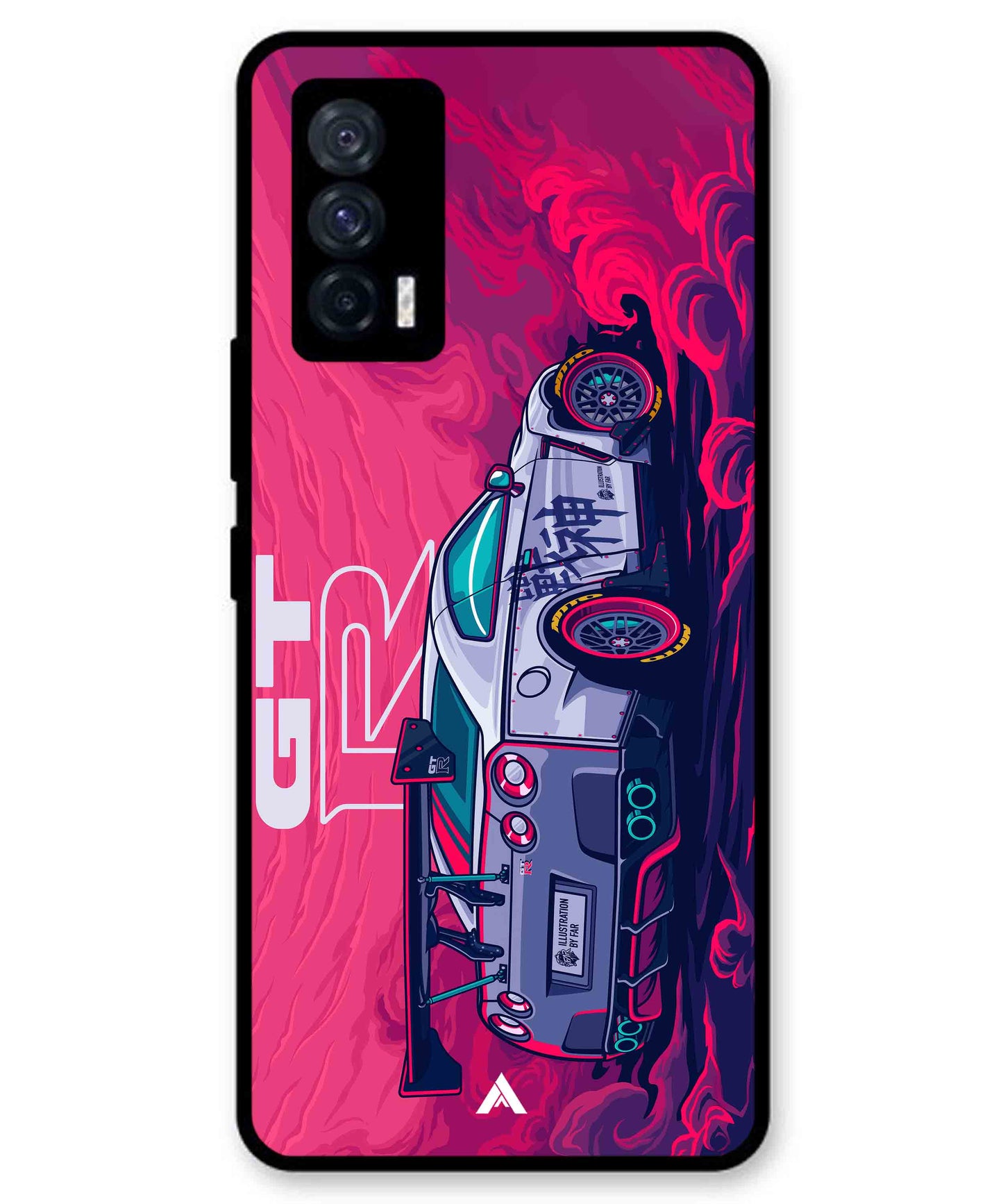 GTR Car Metal Back Cover Phone Case for iQOO Neo 5