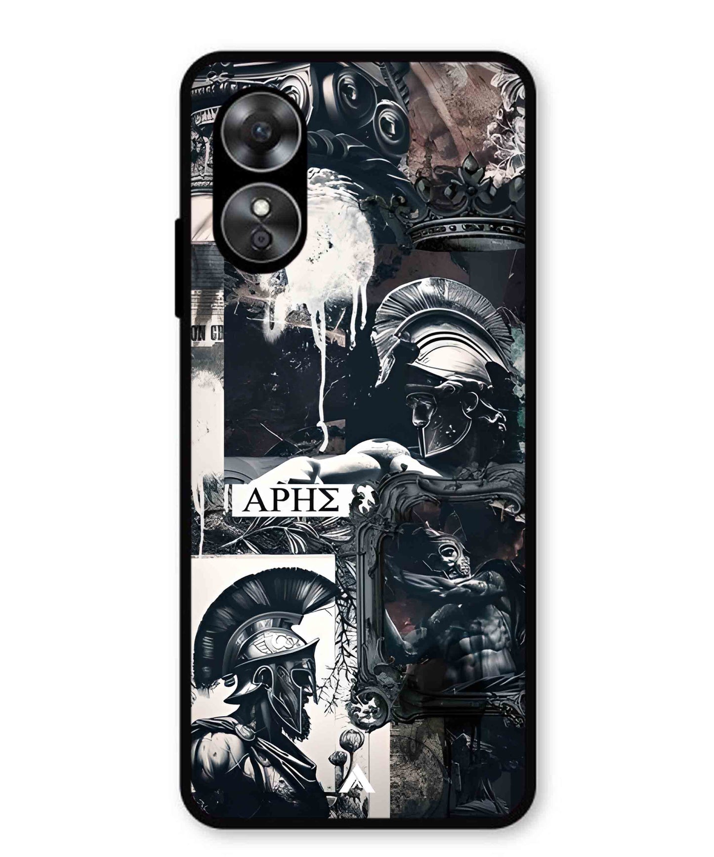 Greek Mindset Metal Back Cover Phone Case for Oppo A17