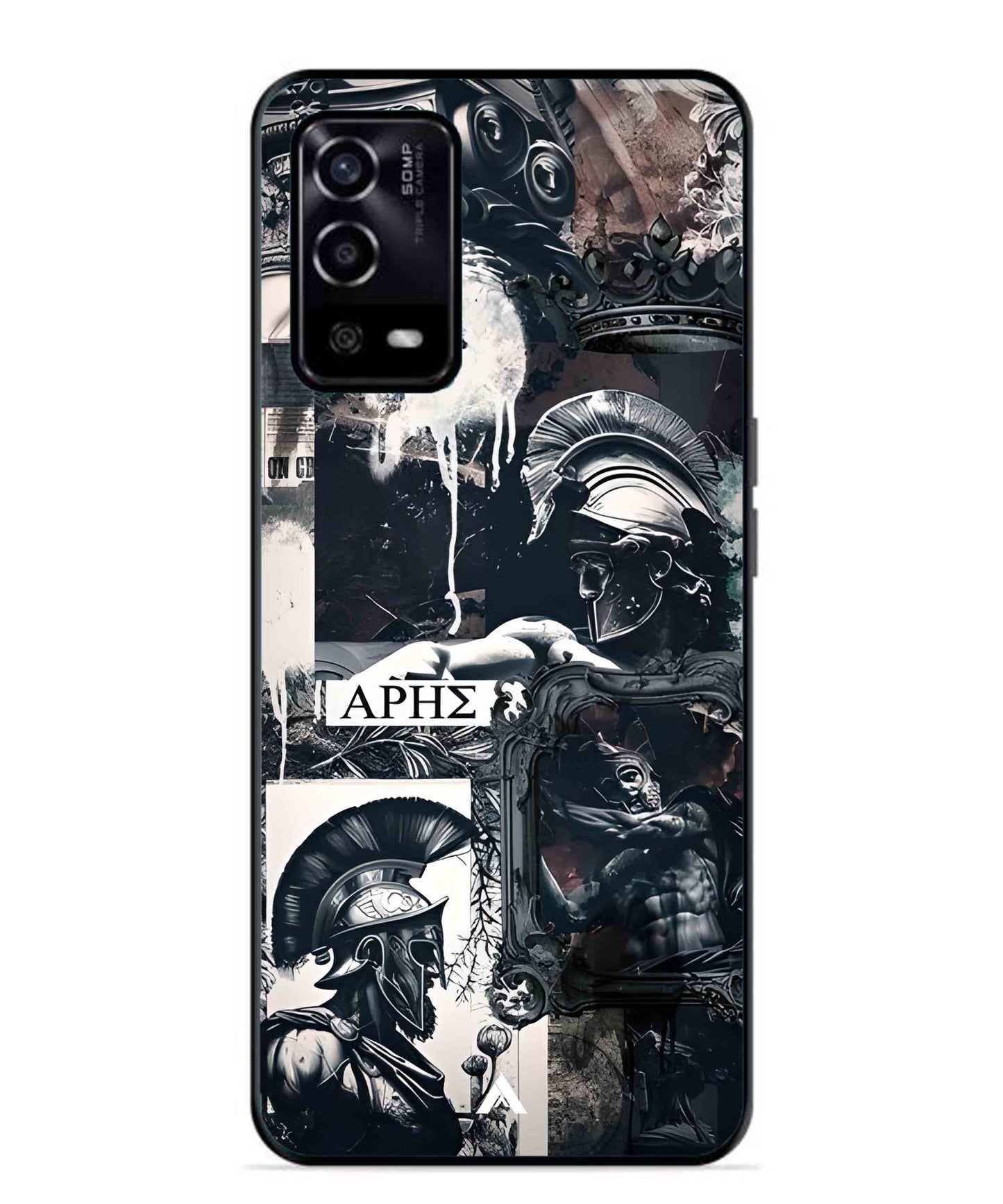 Greek Mindset Metal Back Cover Phone Case for Oppo A55