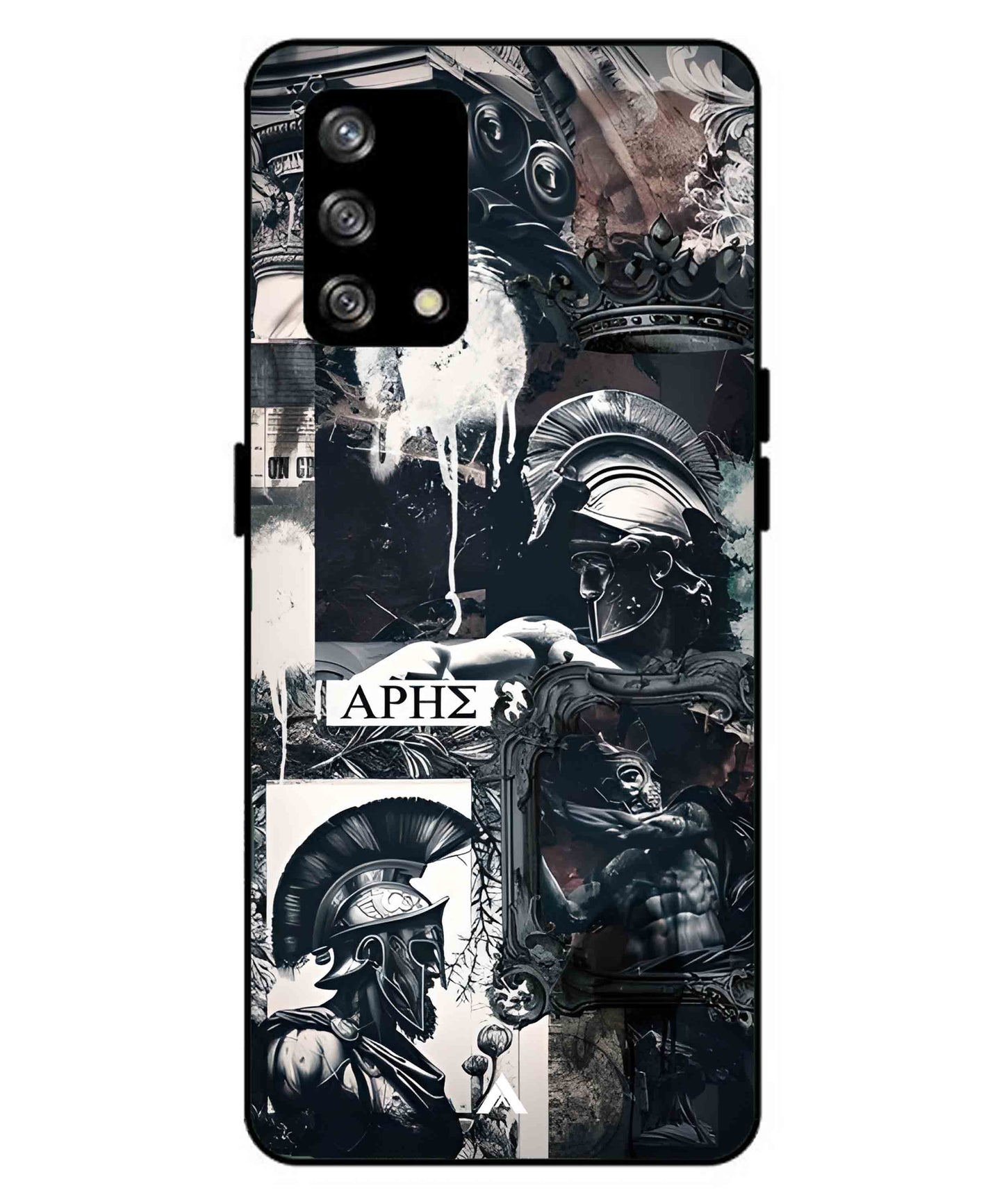 Greek Mindset Metal Back Cover Phone Case for Oppo F19