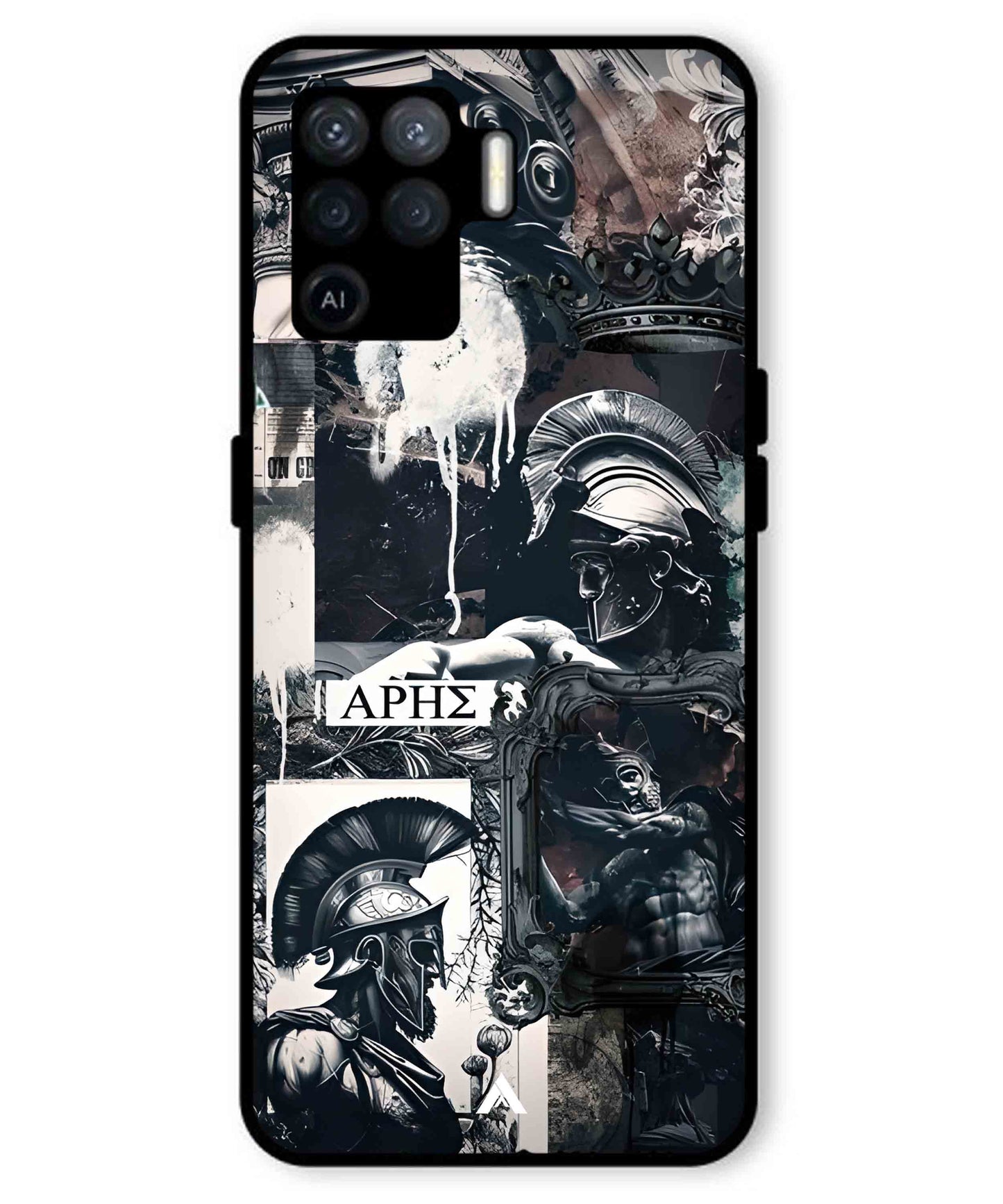 Greek Mindset Metal Back Cover Phone Case for Oppo F19 Pro
