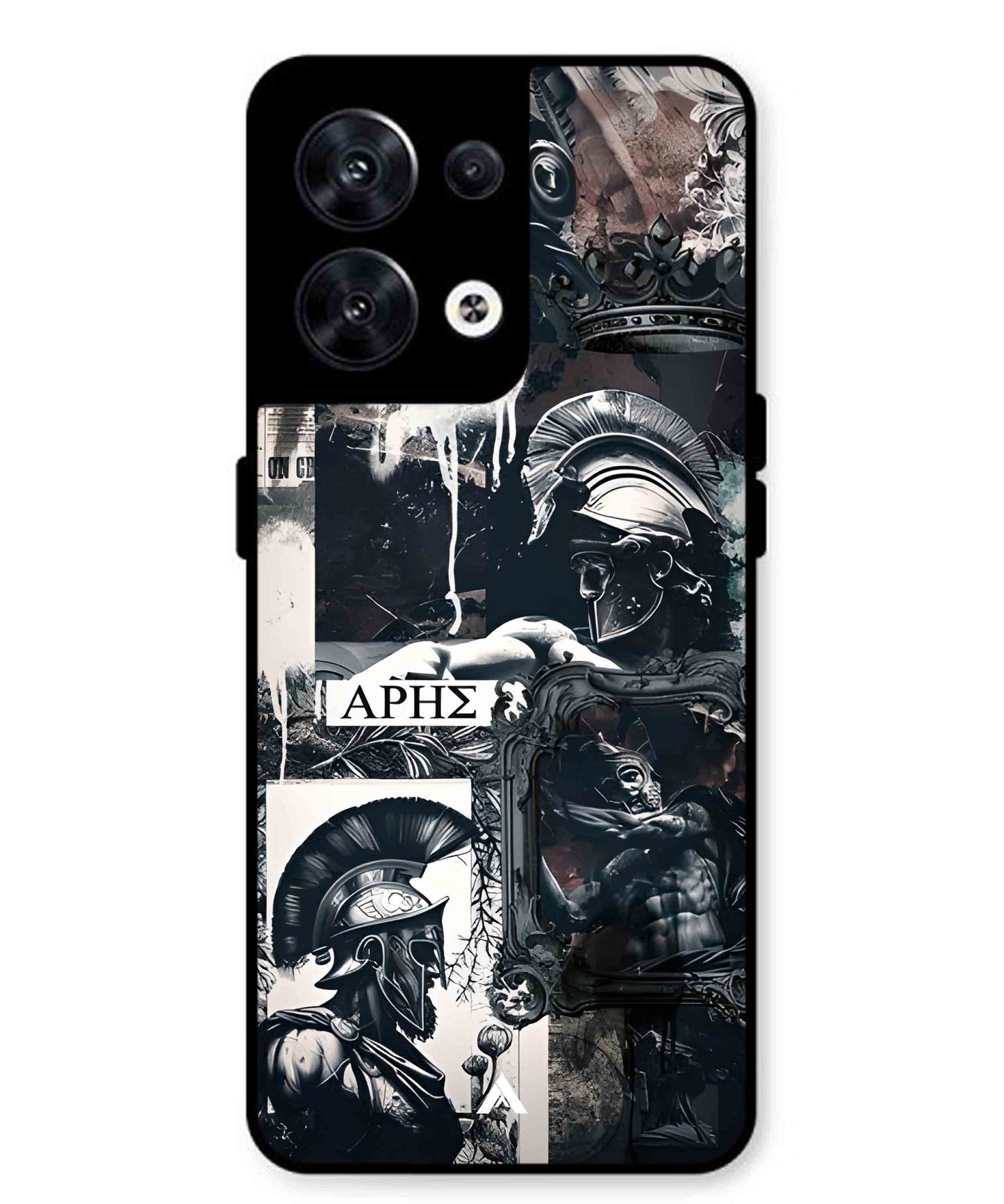 Greek Mindset Metal Back Cover Phone Case for Oppo Reno 10