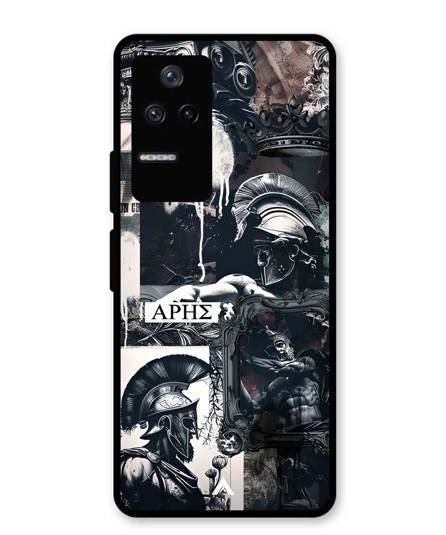 Greek Mindset Metal Back Cover Phone Case for Poco F4