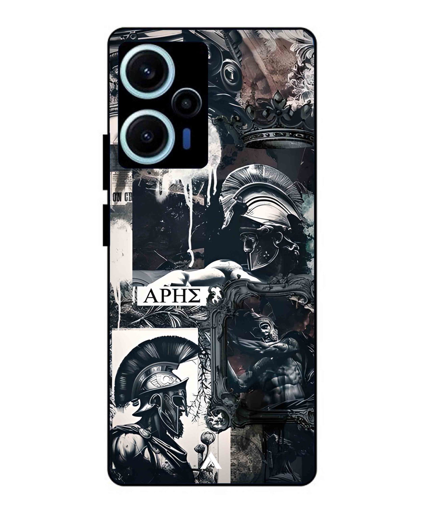 Greek Mindset Metal Back Cover Phone Case for Poco F5