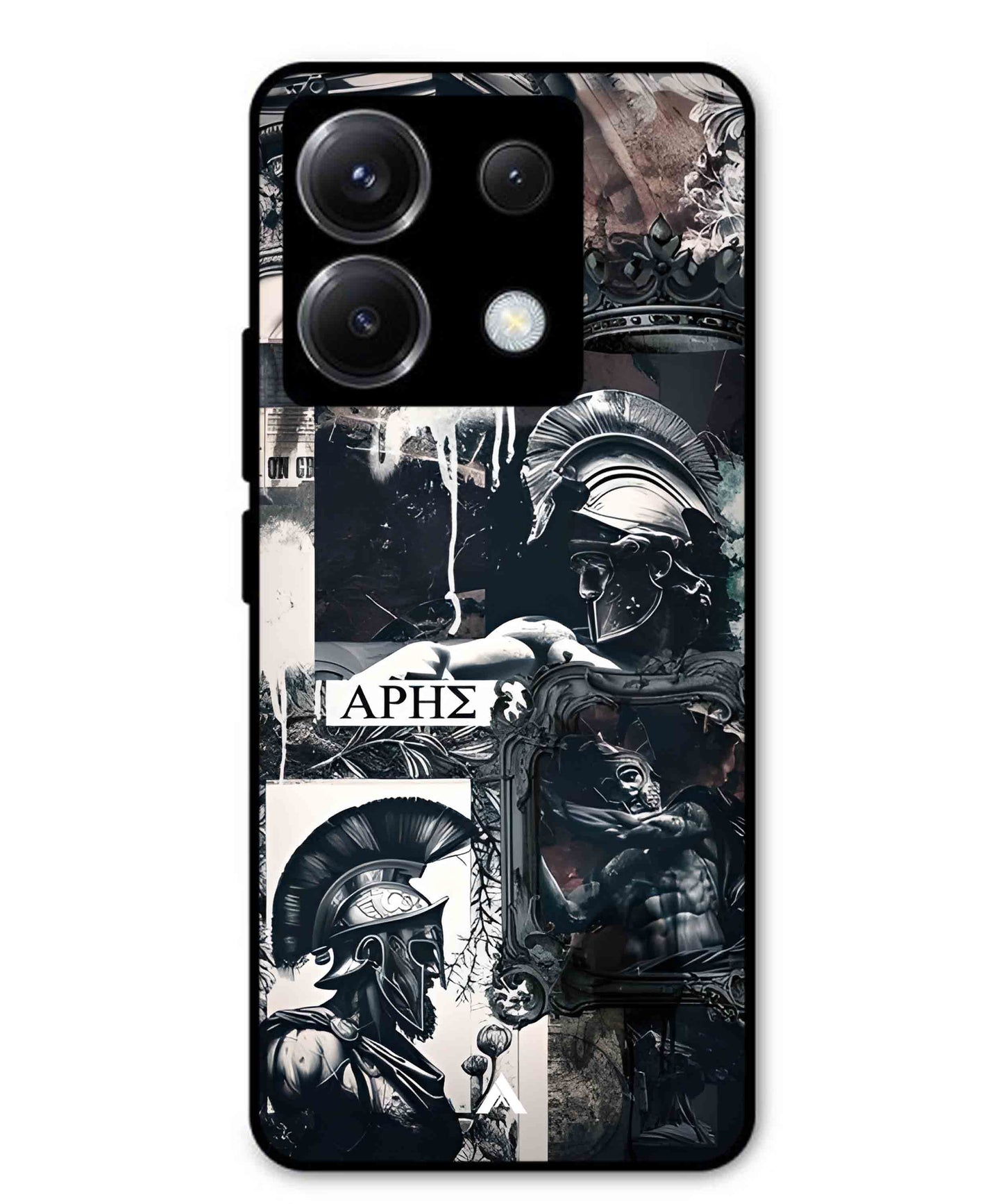 Greek Mindset Metal Back Cover Phone Case for Poco X6