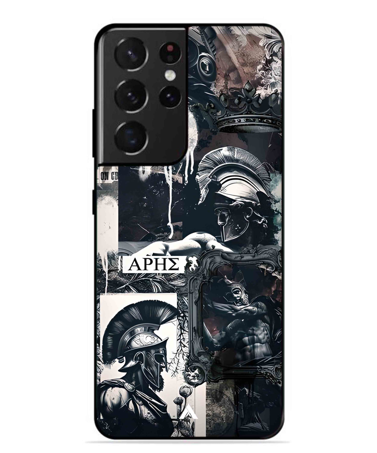 Greek Mindset Metal Back Cover Phone Case for Samsung Galaxy S21 Ultra