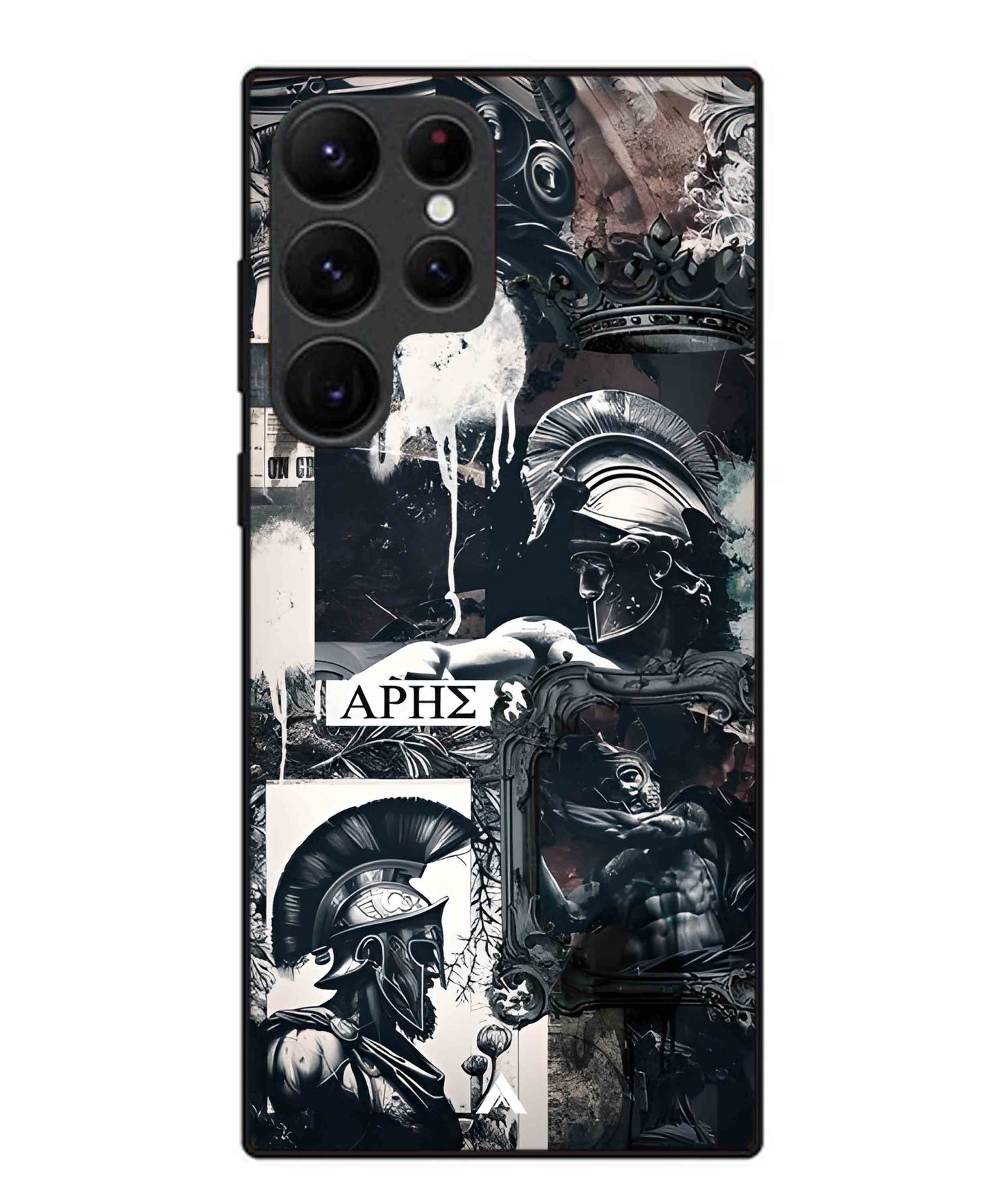 Greek Mindset Metal Back Cover Phone Case for Samsung Galaxy S22 Ultra