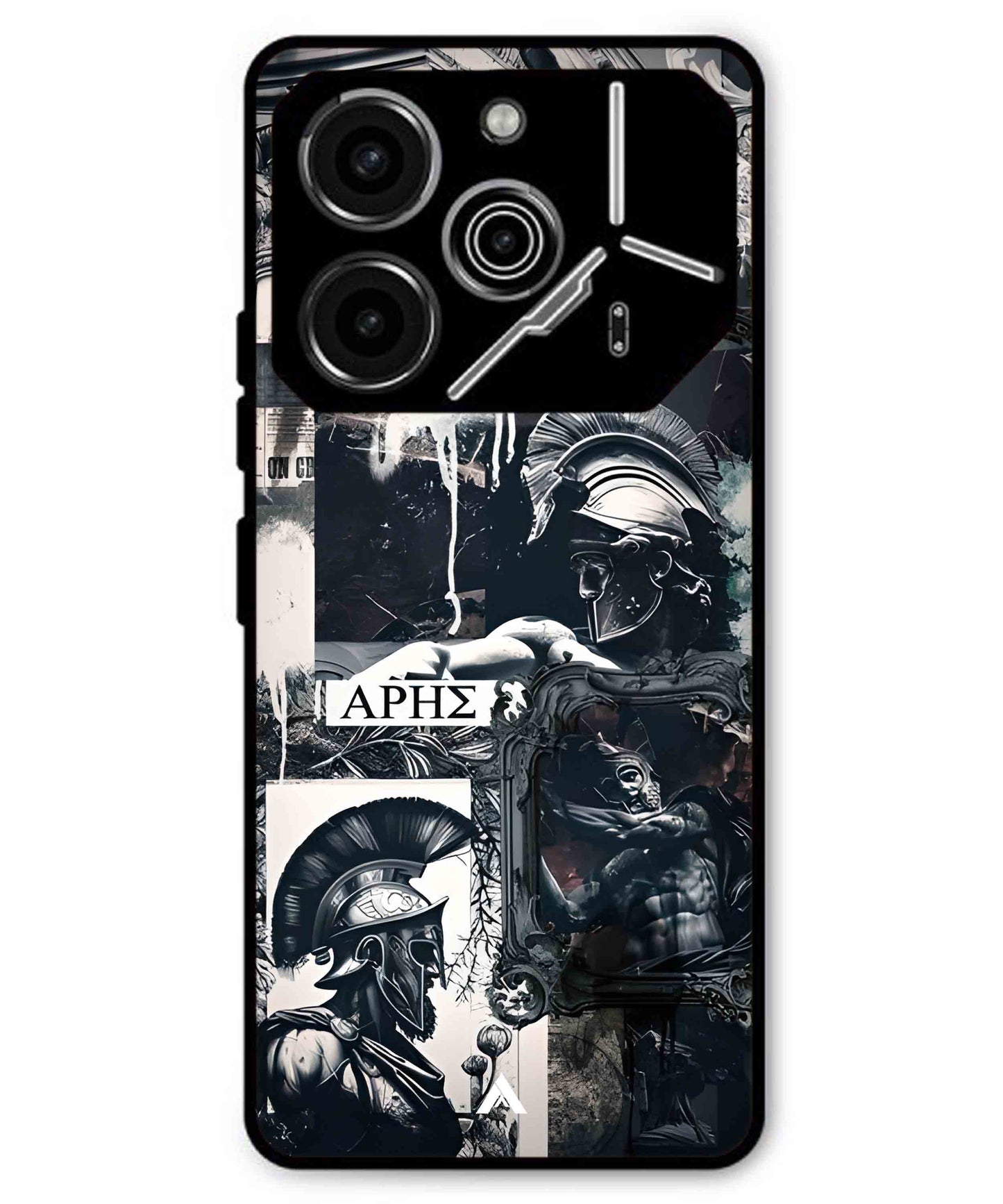 Greek Mindset Metal Back Cover Phone Case for Tecno Pova 6 Pro