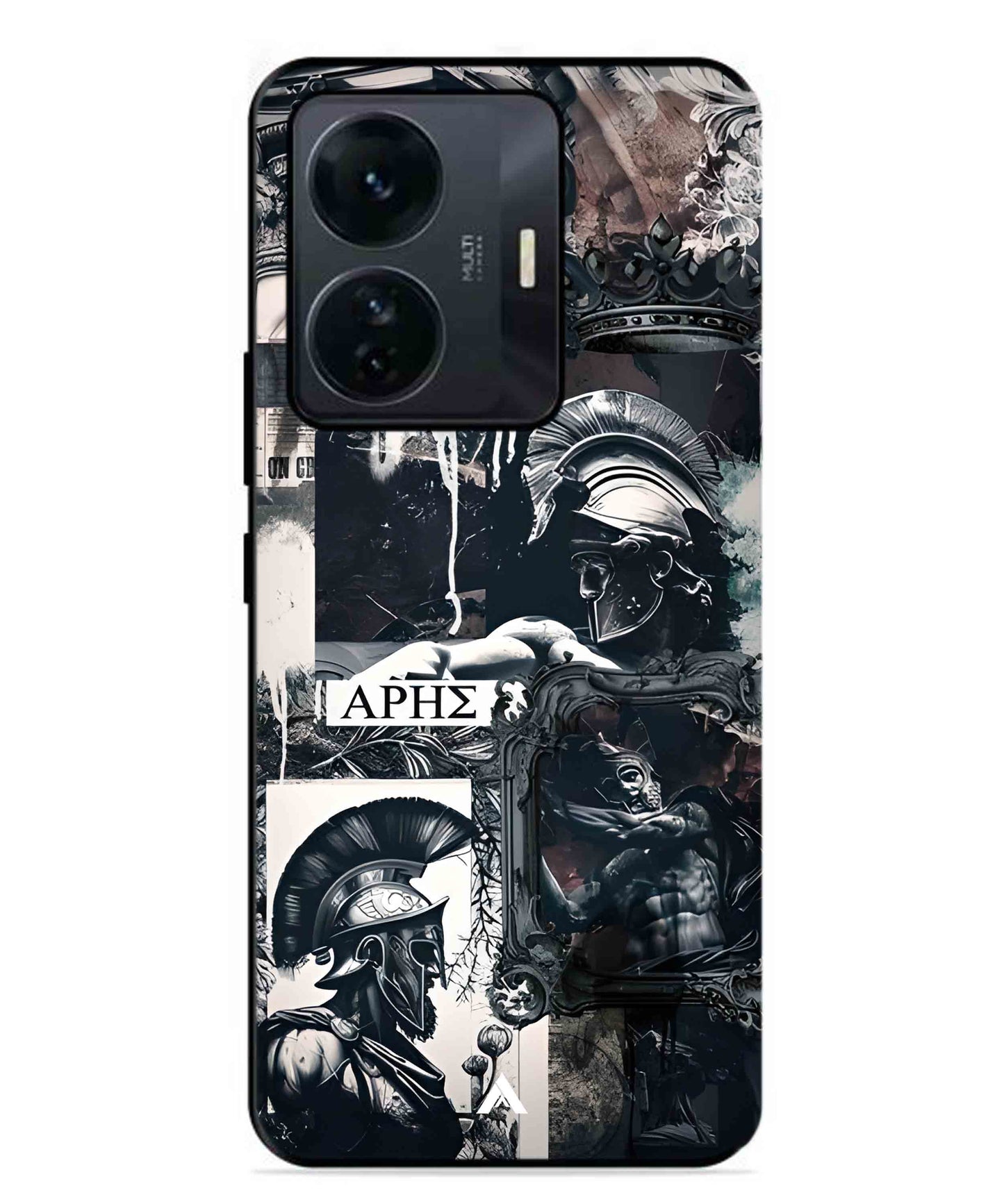 Greek Mindset Metal Back Cover Phone Case for Vivo T1 Pro