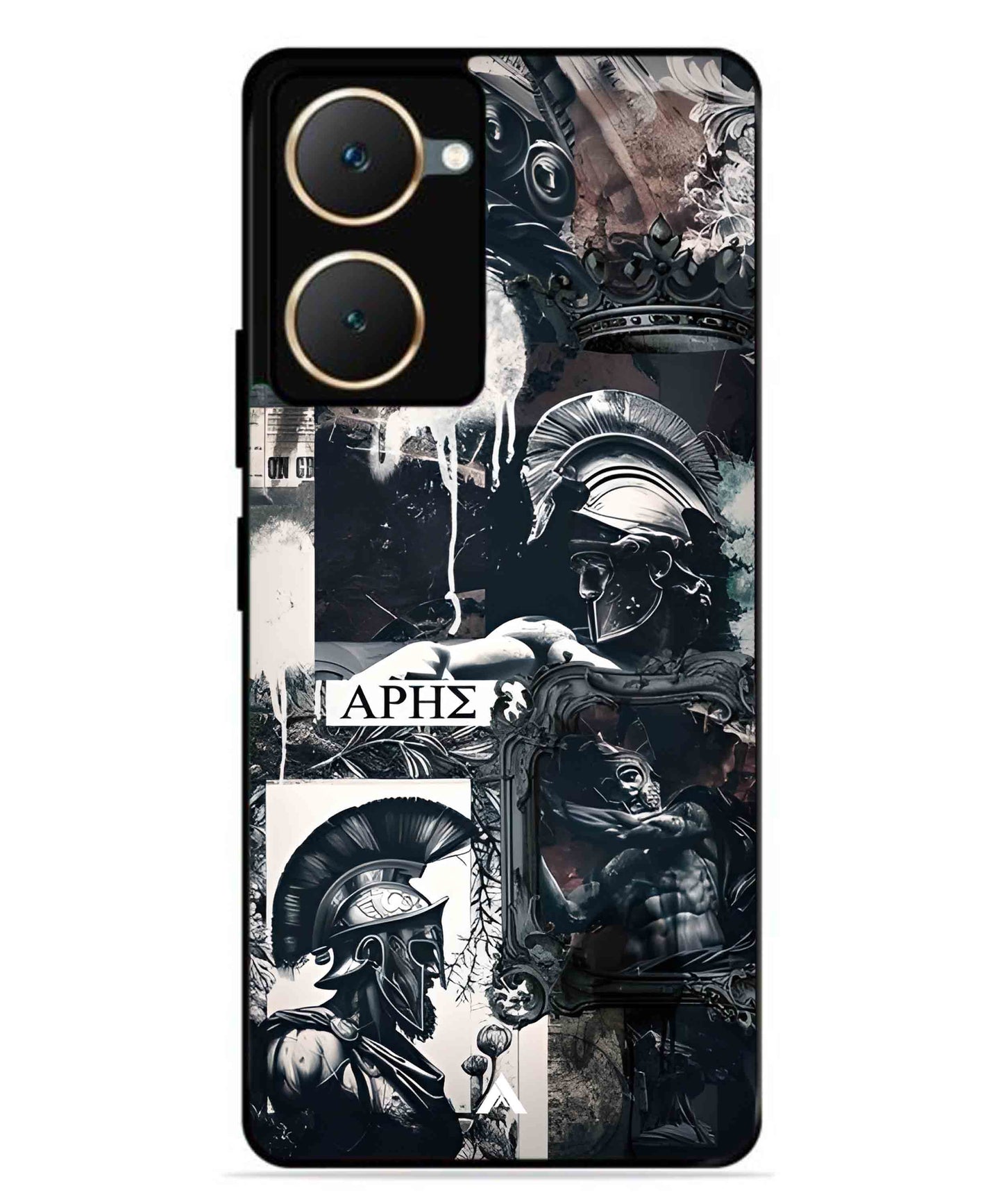 Greek Mindset Metal Back Cover Phone Case for Vivo Y03 4G